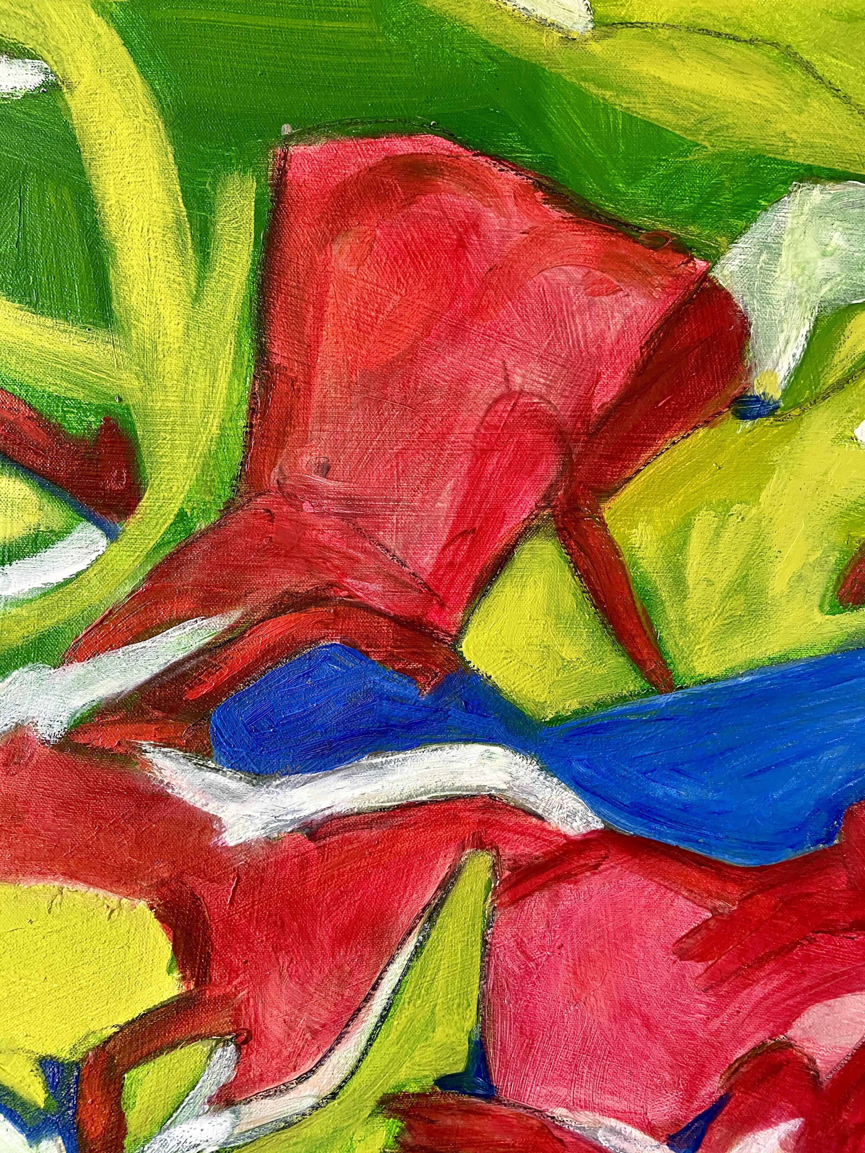 Il Passo, Pittura, Olio su tela - Painting Astratto di Steven Miller