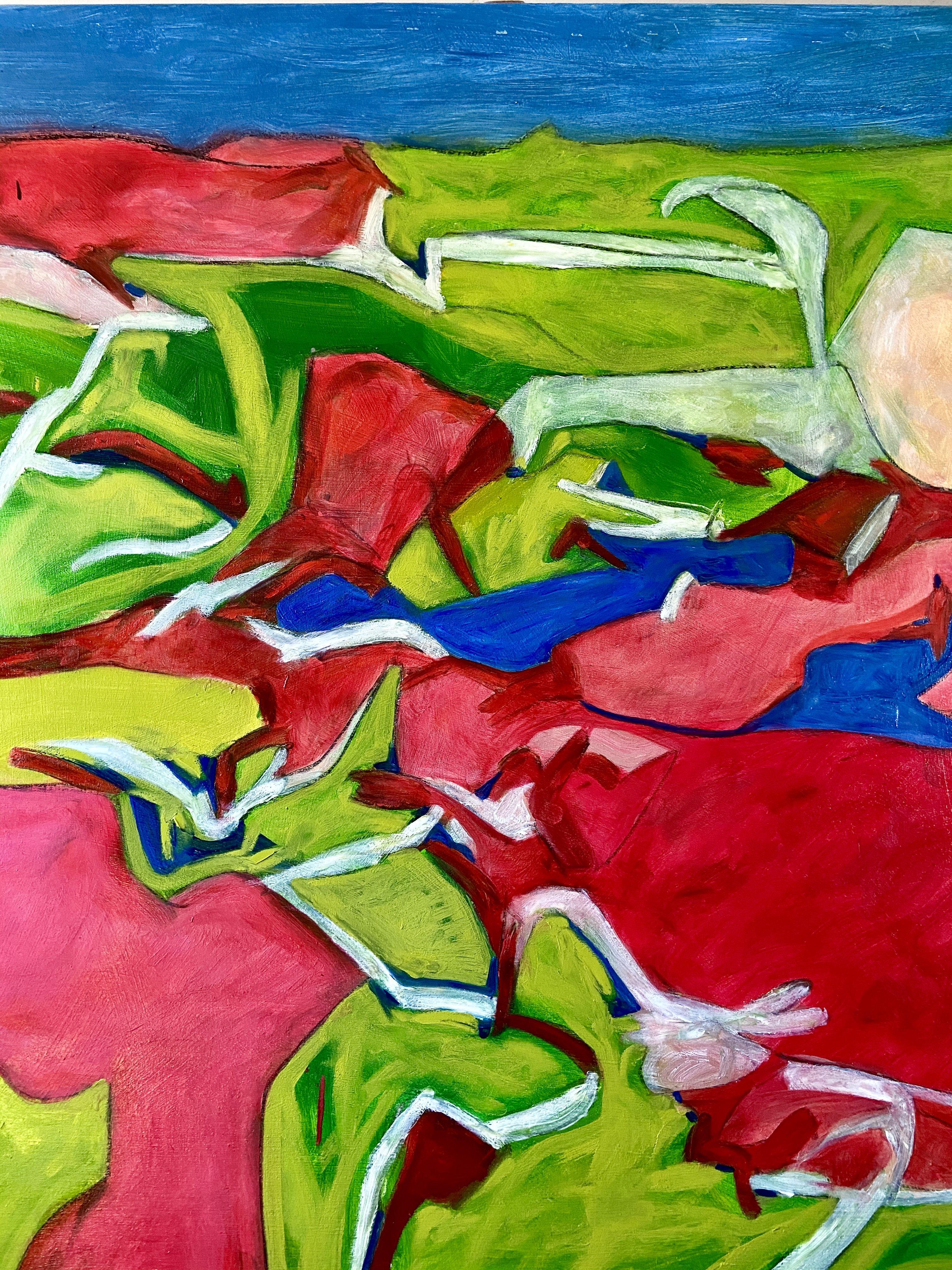 Abstract Painting di Steven Miller - Il Passo, Pittura, Olio su tela