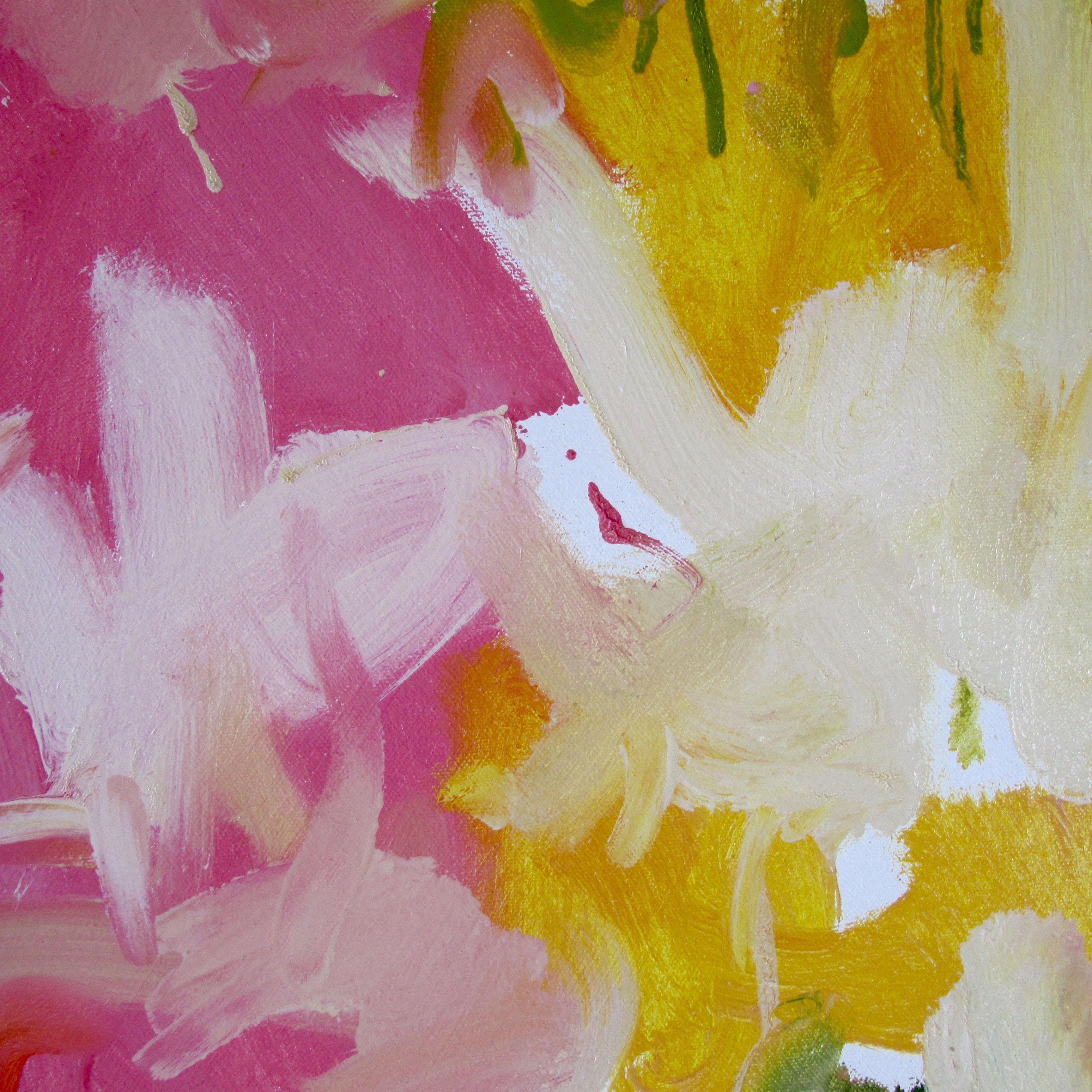 La quiete, Pittura, Olio su tela - Painting Astratto di Steven Miller