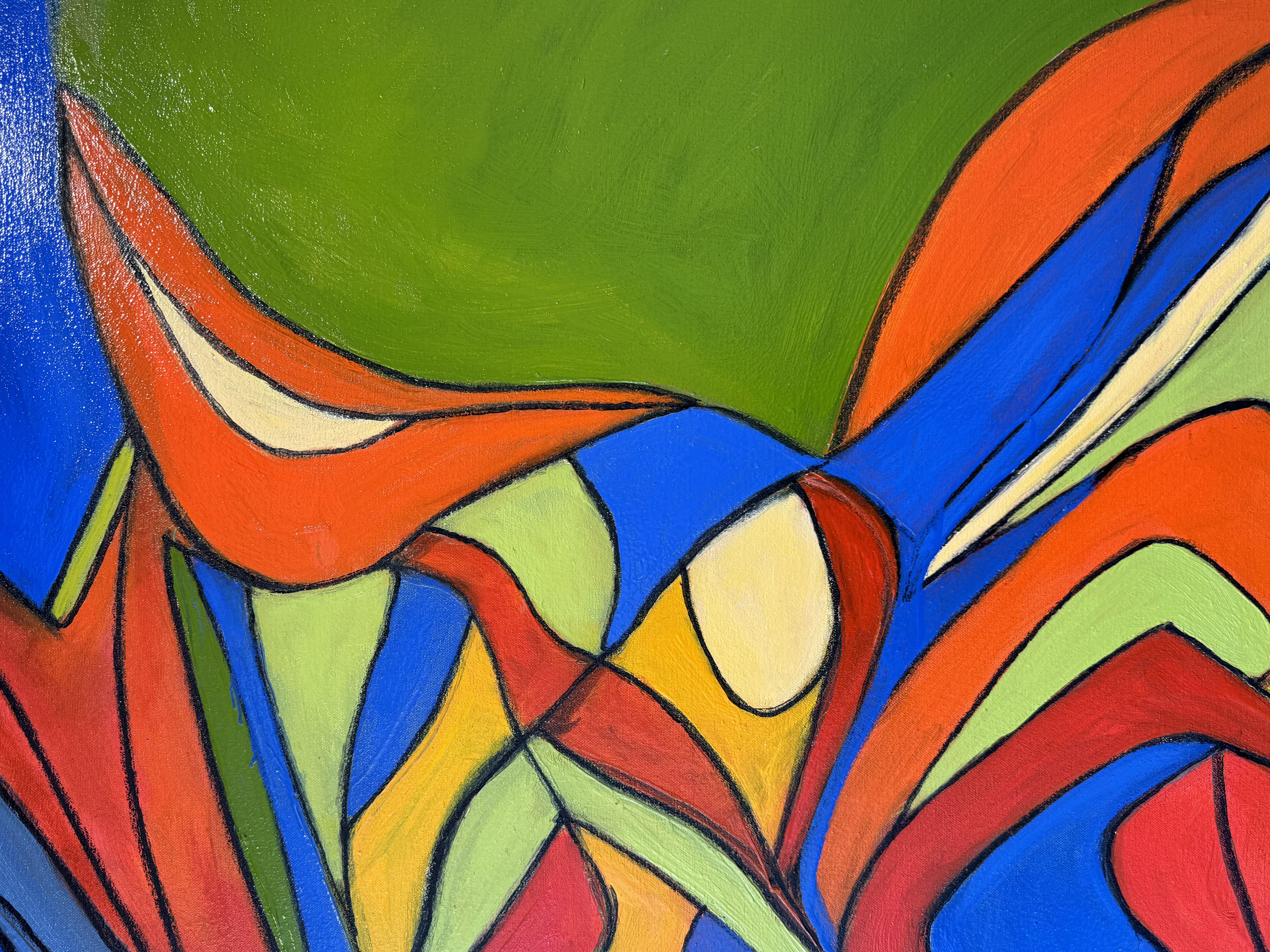 La svolta della vita, Pittura, Olio su tela - Painting di Steven Miller