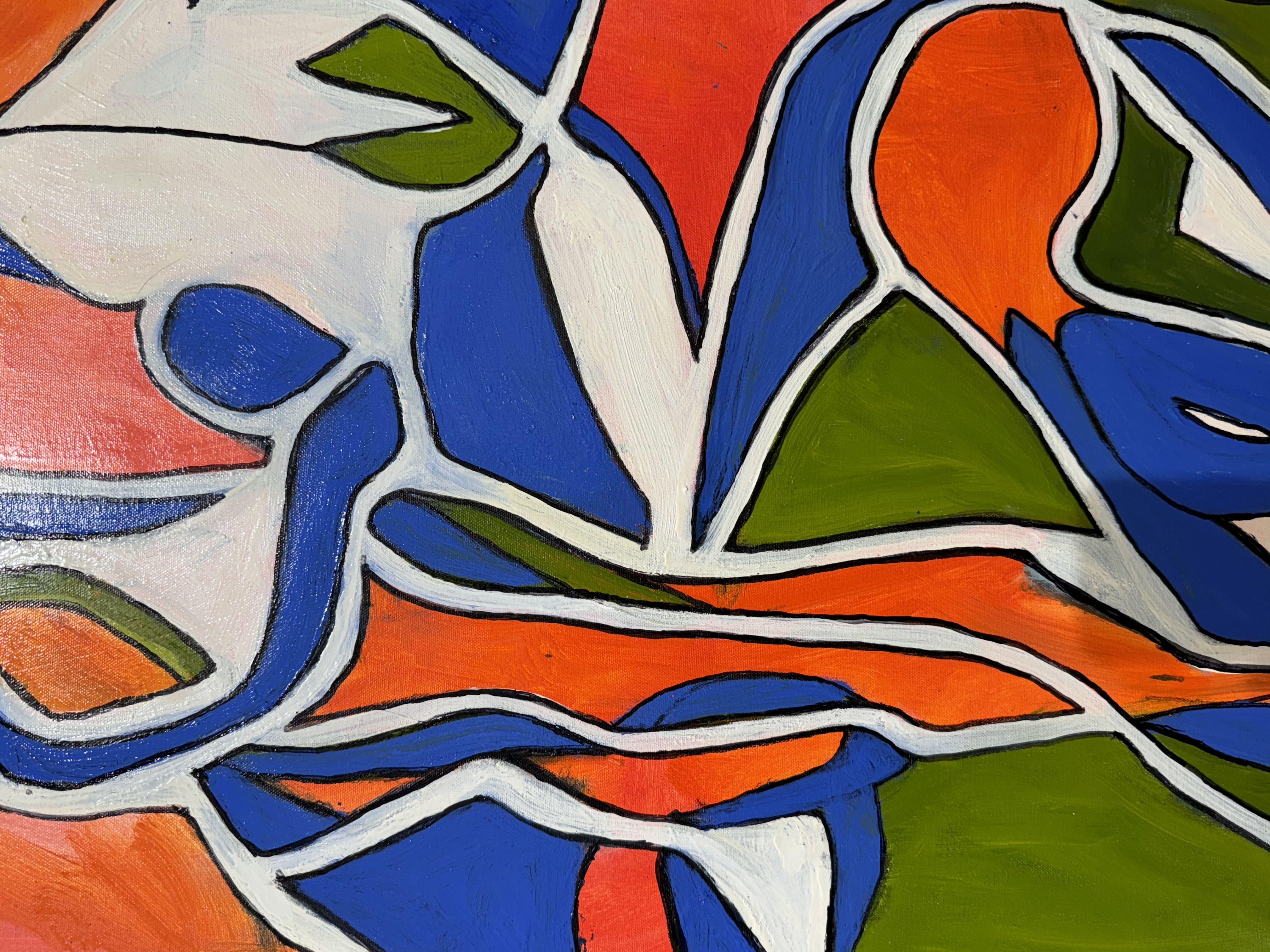 Il sogno dell'estate in inverno, Pittura, Olio su tela - Painting Contemporaneo di Steven Miller