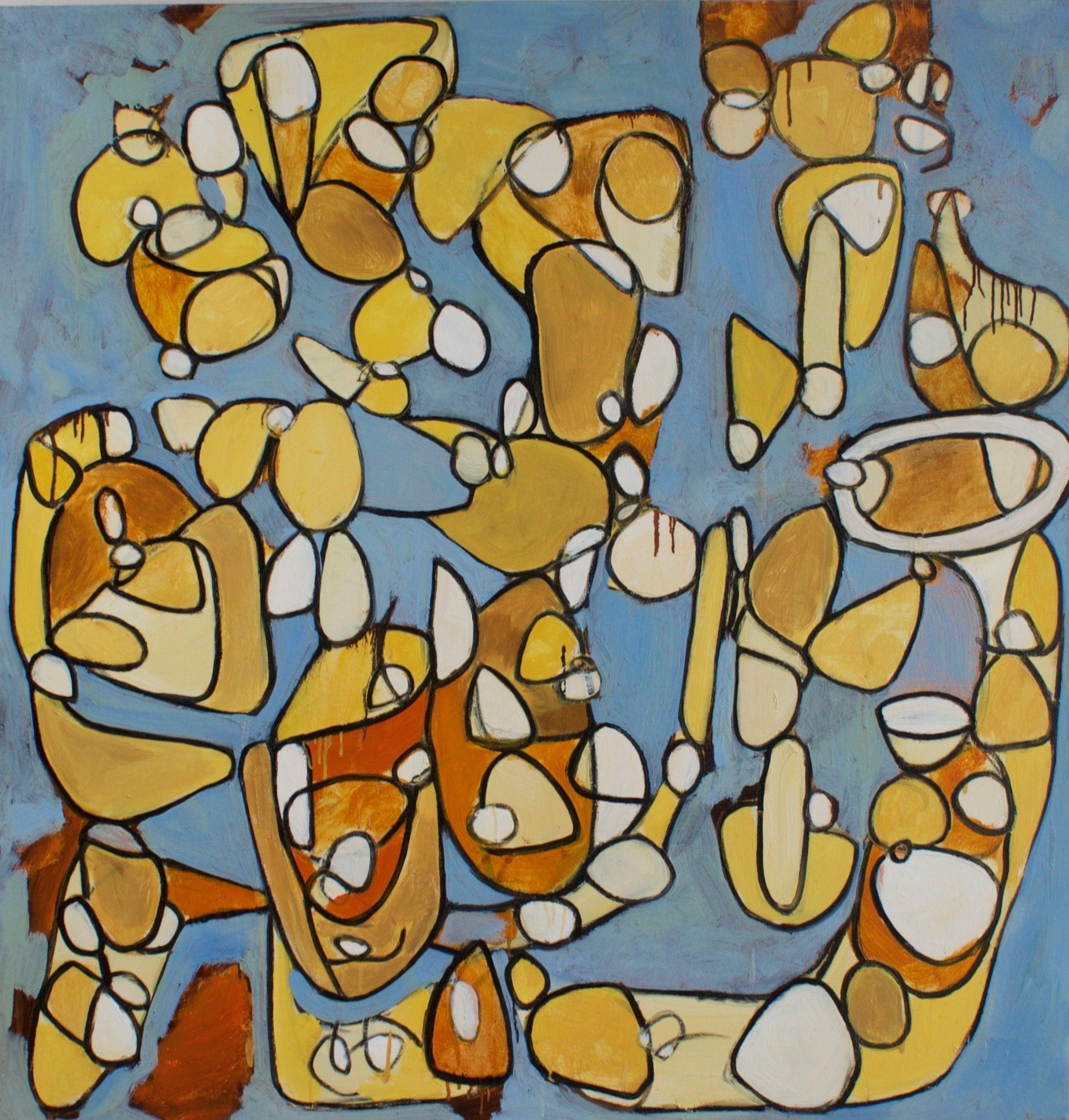 Allí II, Pintura, Óleo sobre lienzo - Painting de Steven Miller