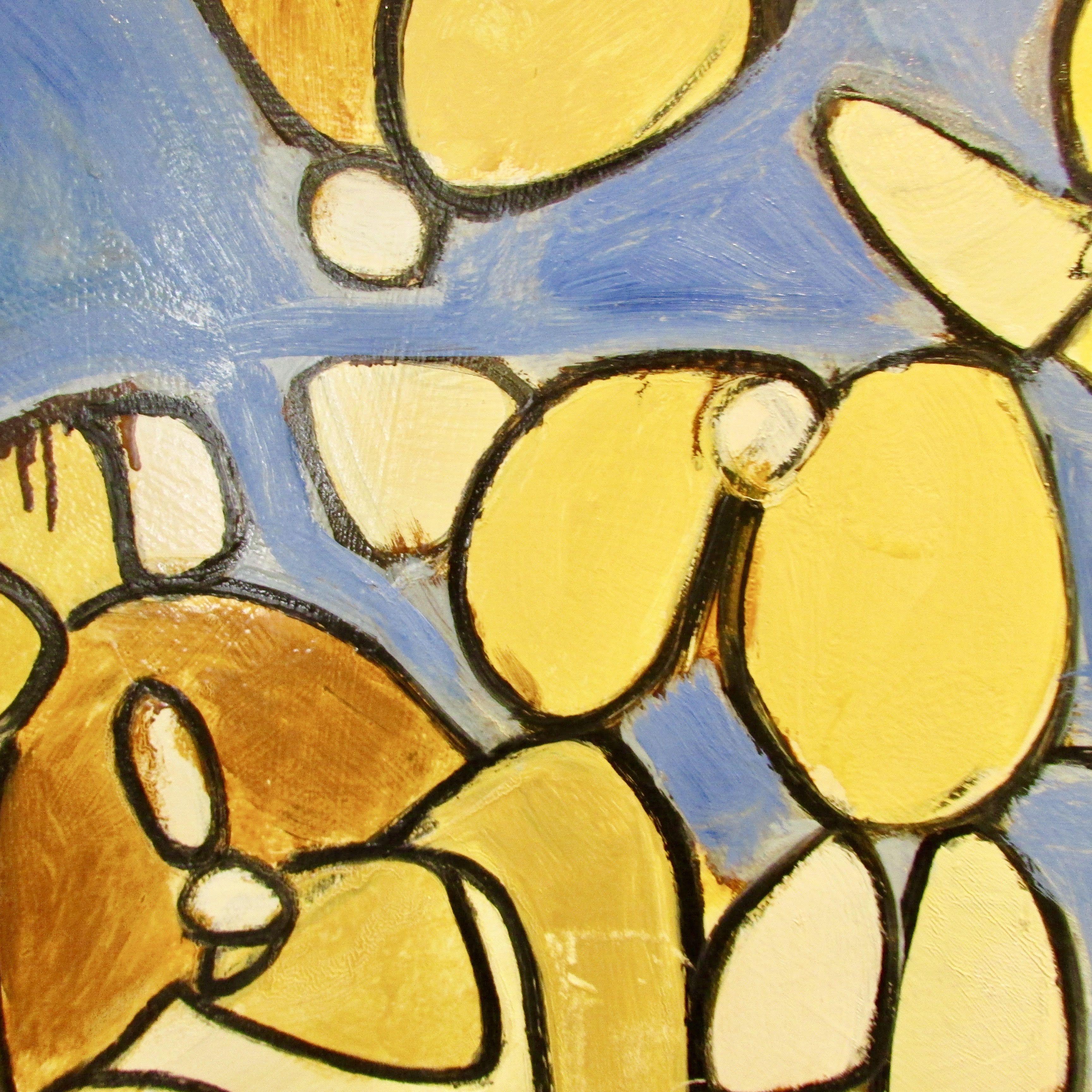 Allí II, Pintura, Óleo sobre lienzo - Abstract Painting Marrón de Steven Miller
