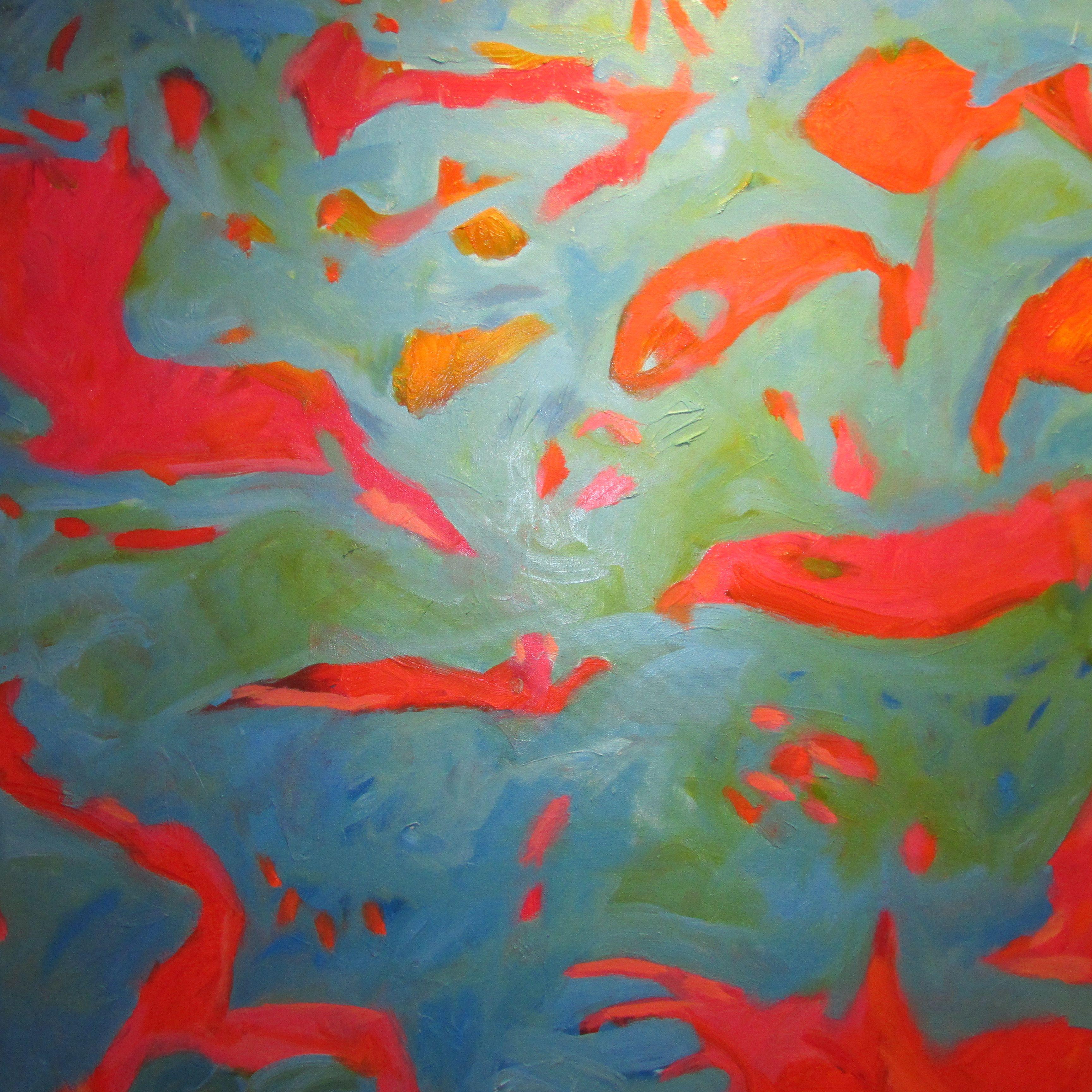 Abstract Painting di Steven Miller - Mentre siamo ancora giovani, Pittura, Olio su tela