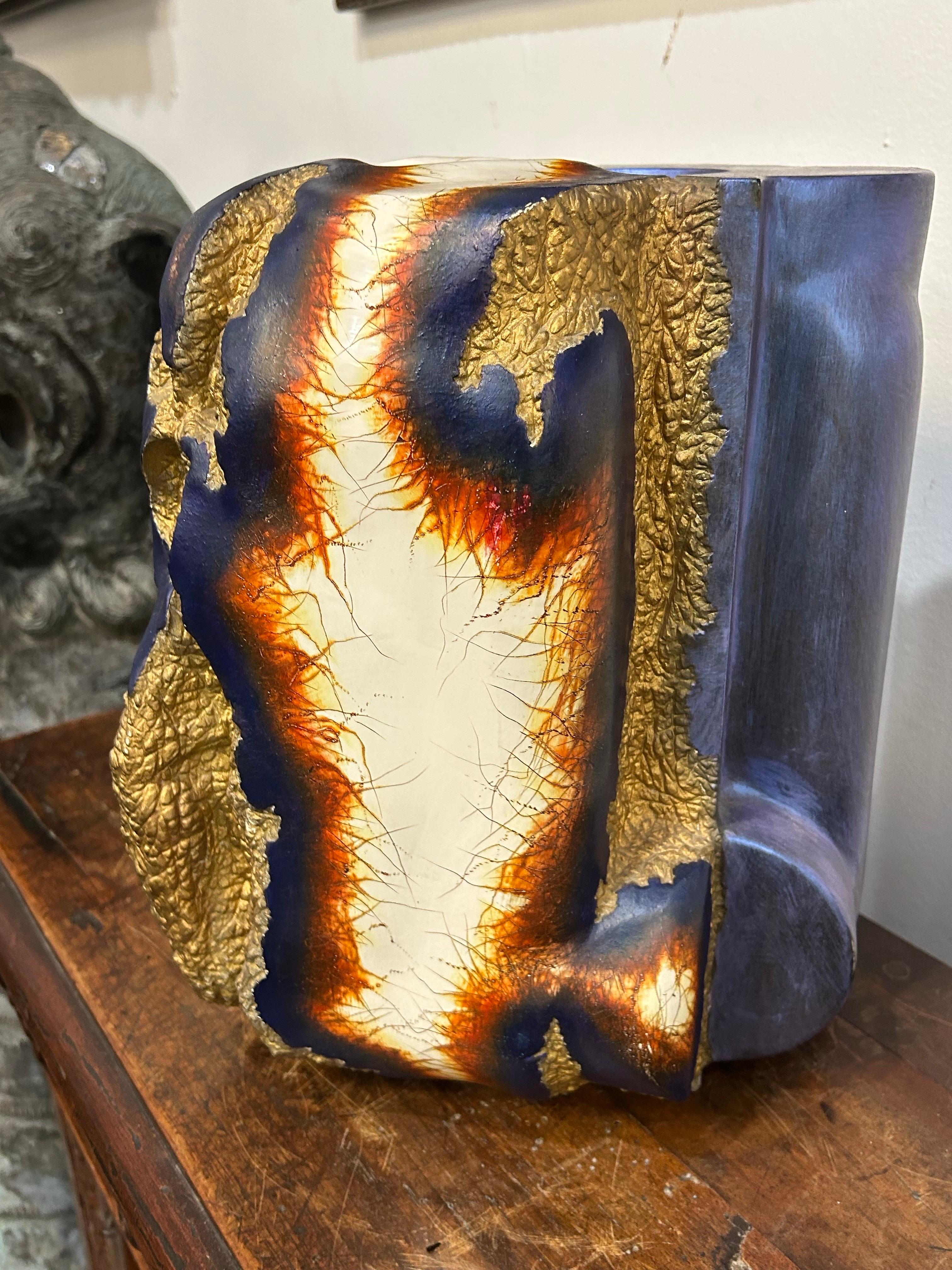Steven Montgomery. Painted Ceramic Sculpture..