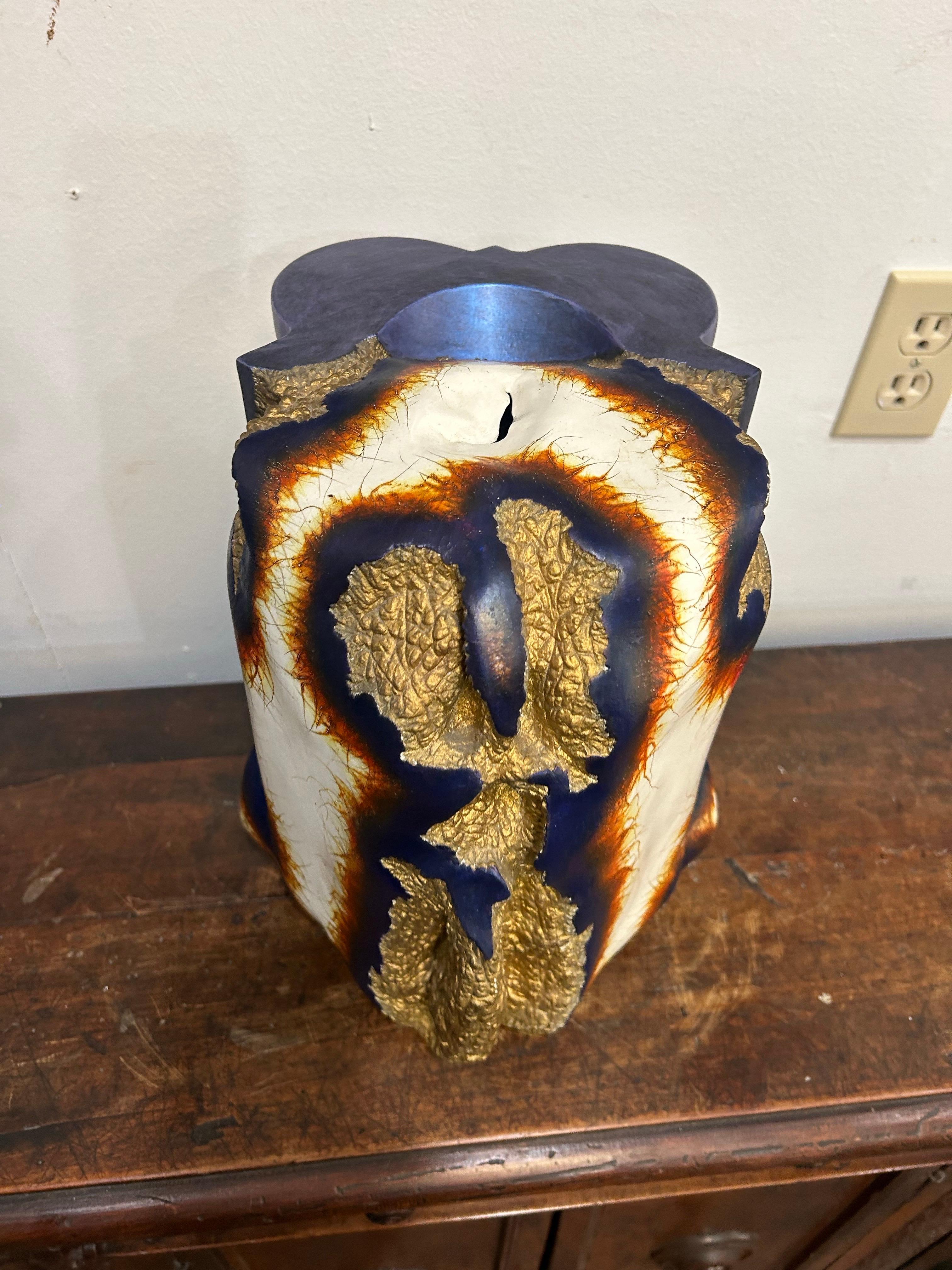 Steven Montgomery. Painted Ceramic Sculpture..