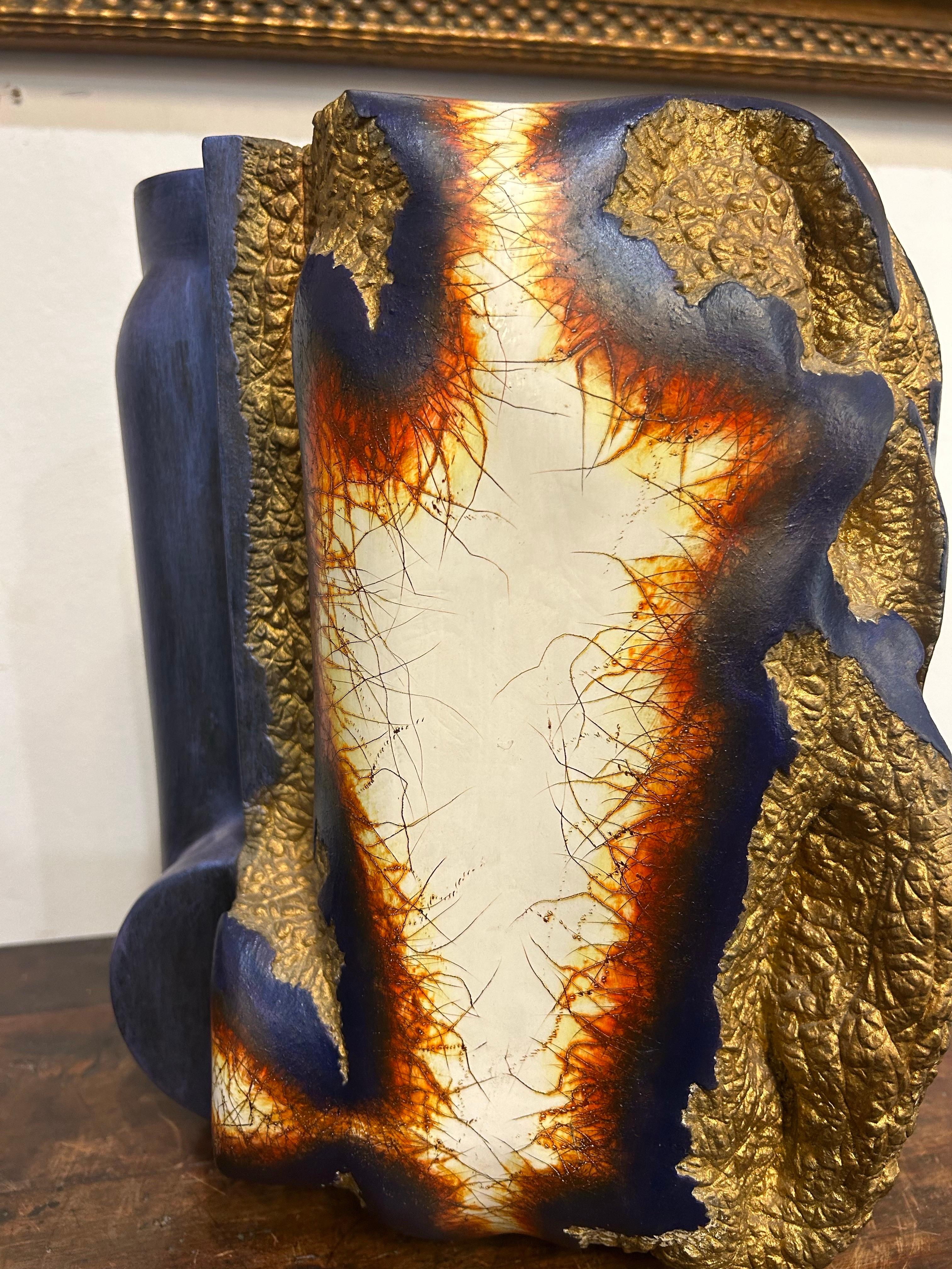Steven Montgomery. Painted Ceramic Sculpture..