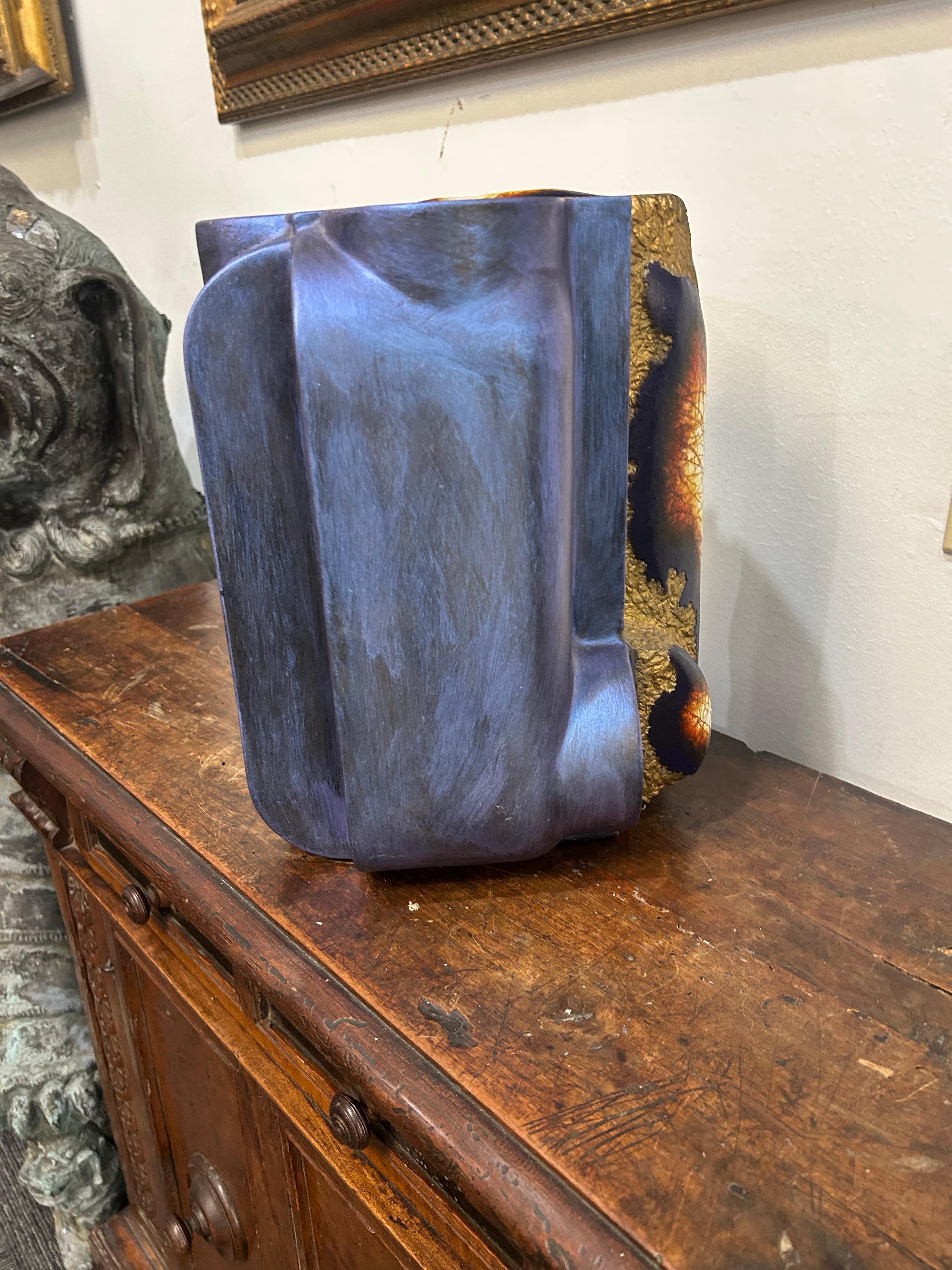 Steven Montgomery signed painted ceramic sculpture..c 1990 New York