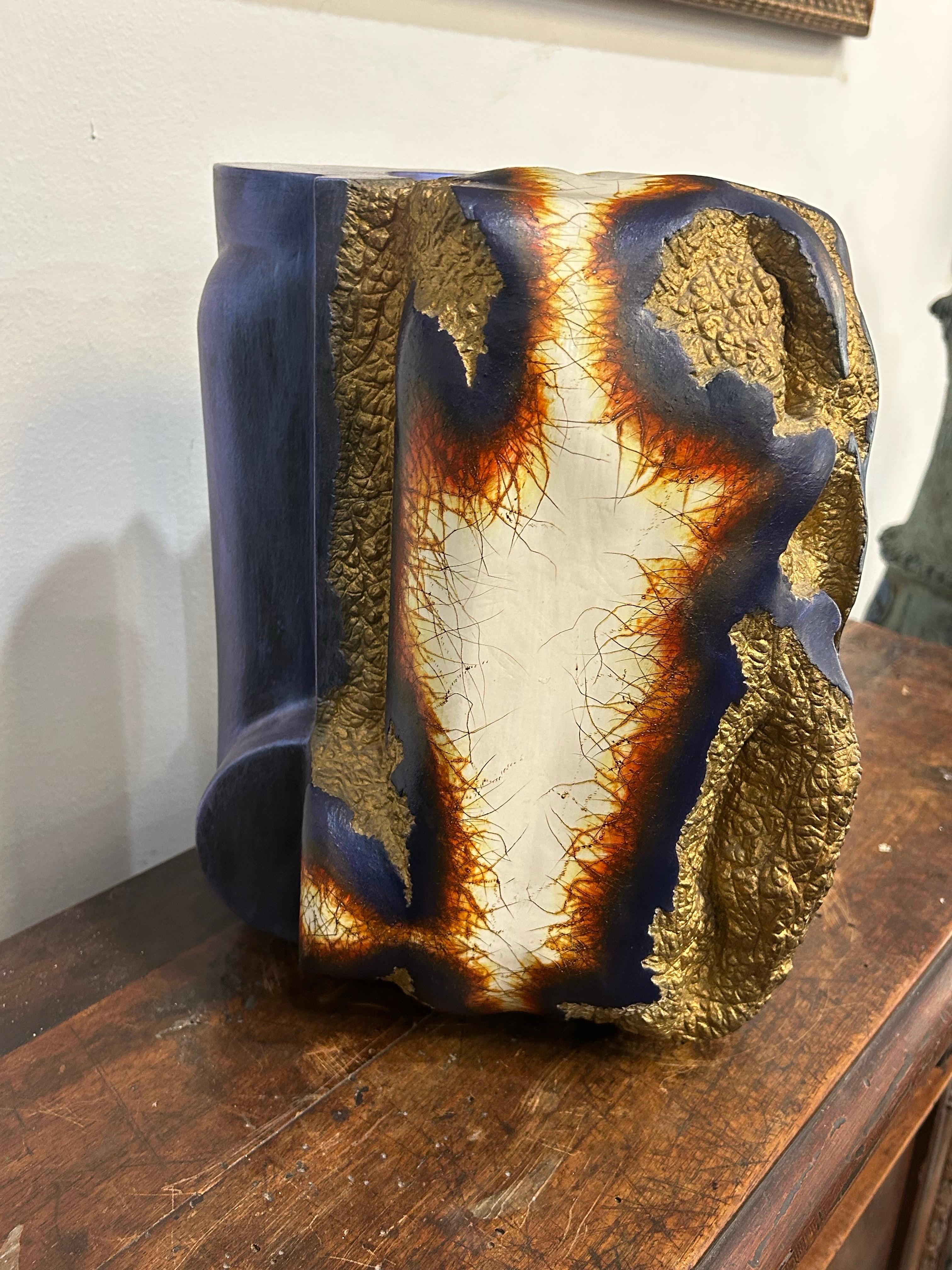 Steven Montgomery. Painted Ceramic Sculpture..