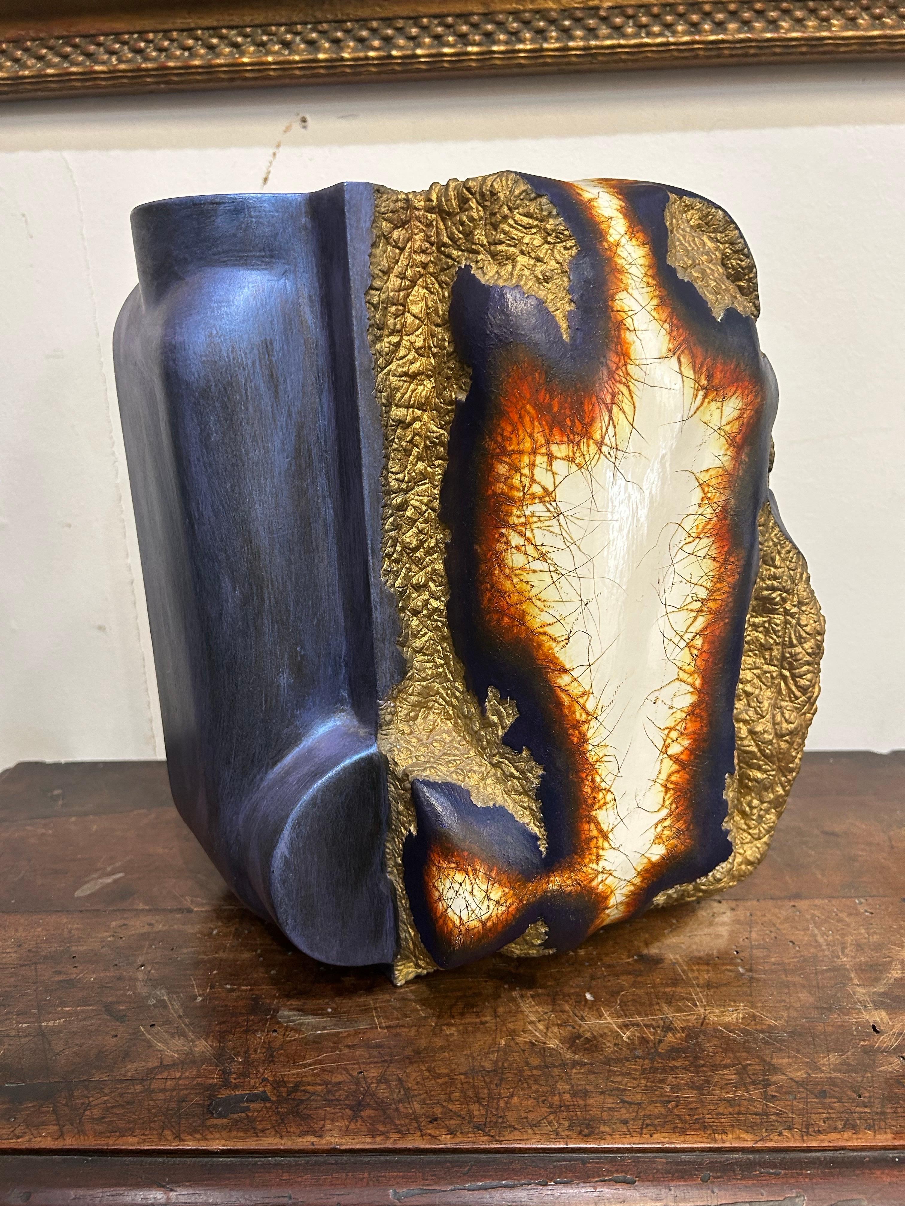 Steven Montgomery. Painted Ceramic Sculpture..