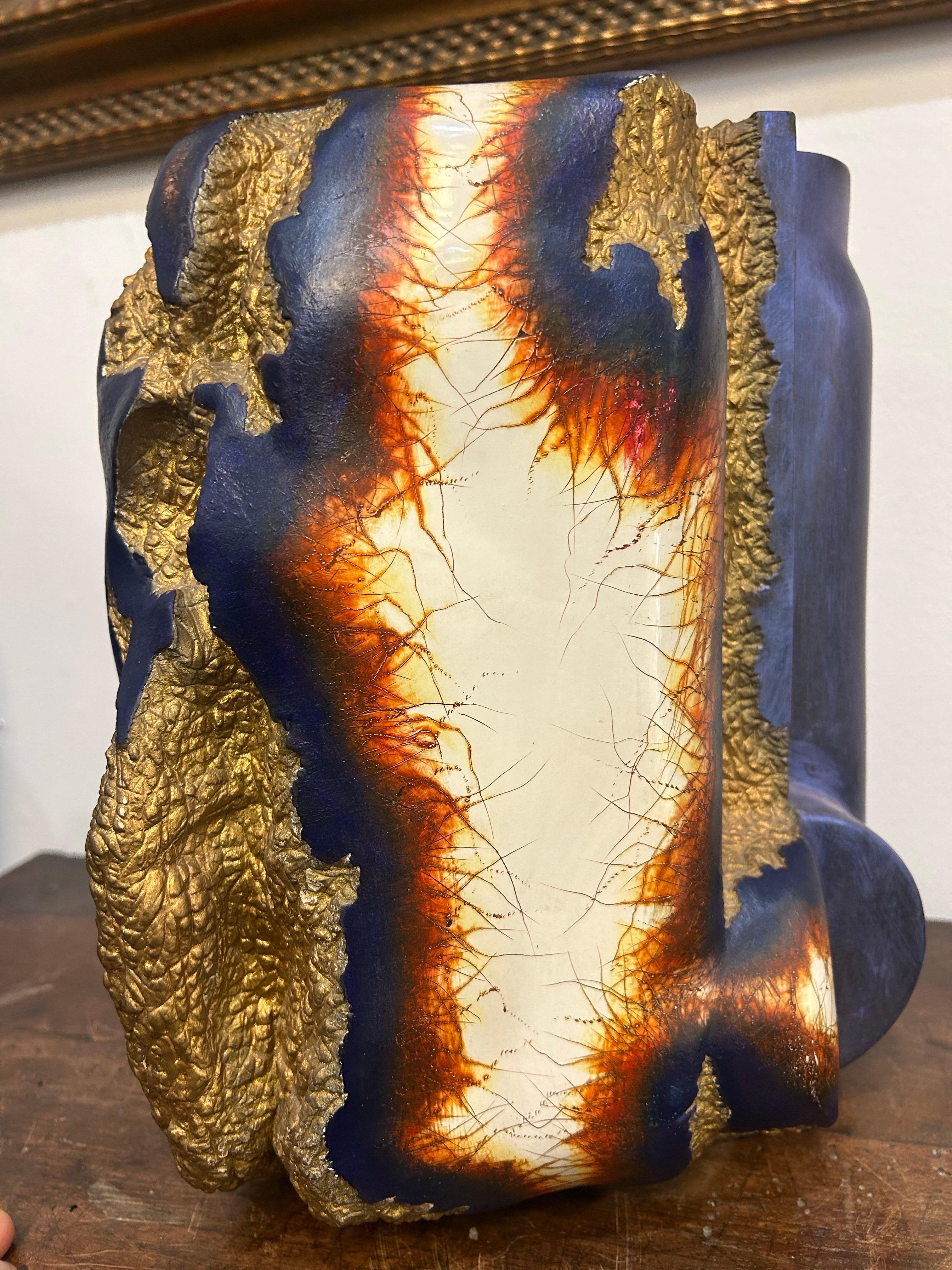 Steven Montgomery. Painted Ceramic Sculpture..