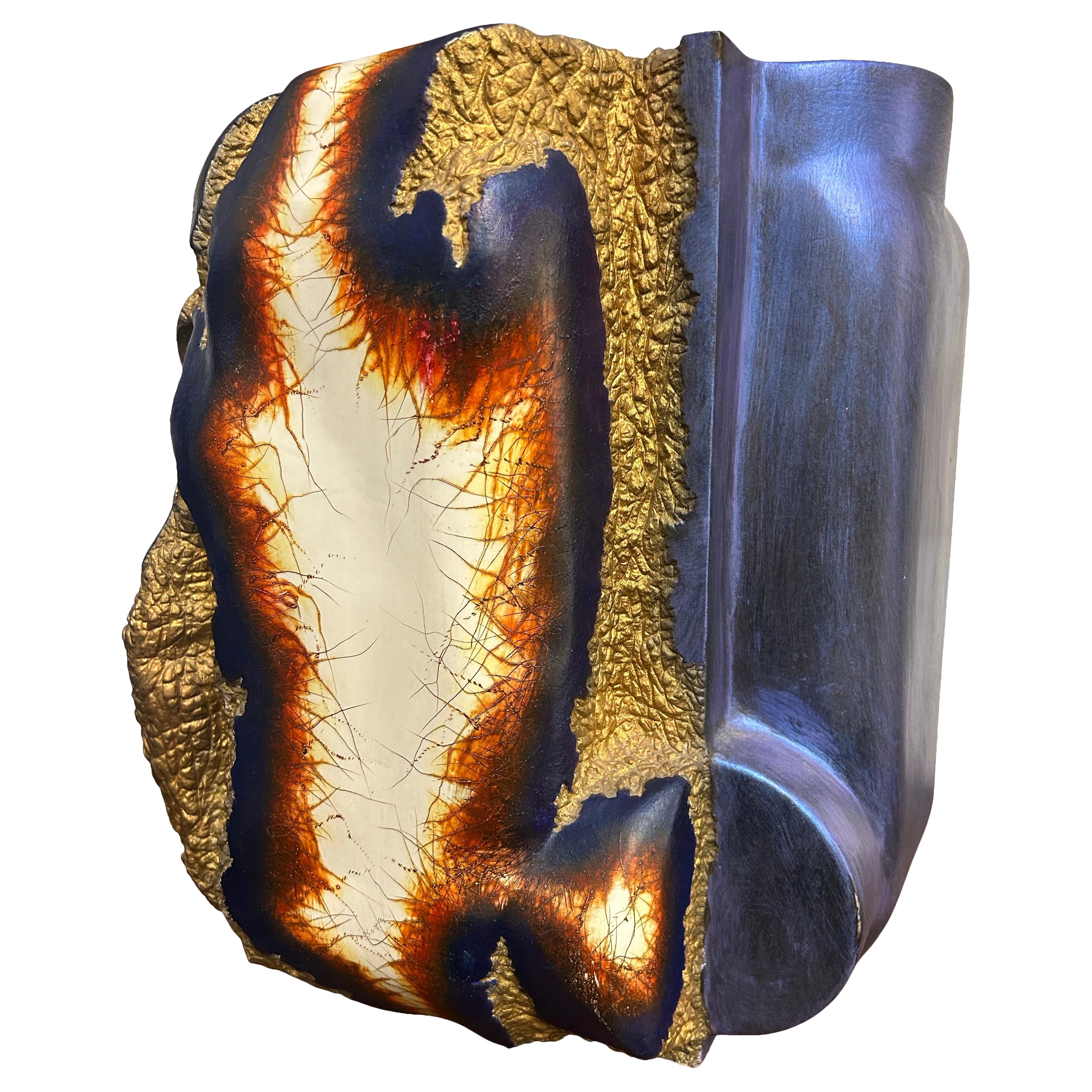 Steven Montgomery. Painted Ceramic Sculpture.."Regenesis #5. For Sale