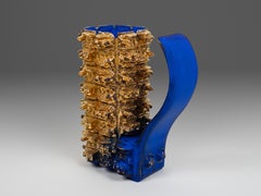 "Euclidean Large Stein 02", Contemporary, Ceramic, Sculpture, Gold Luster, Glaze