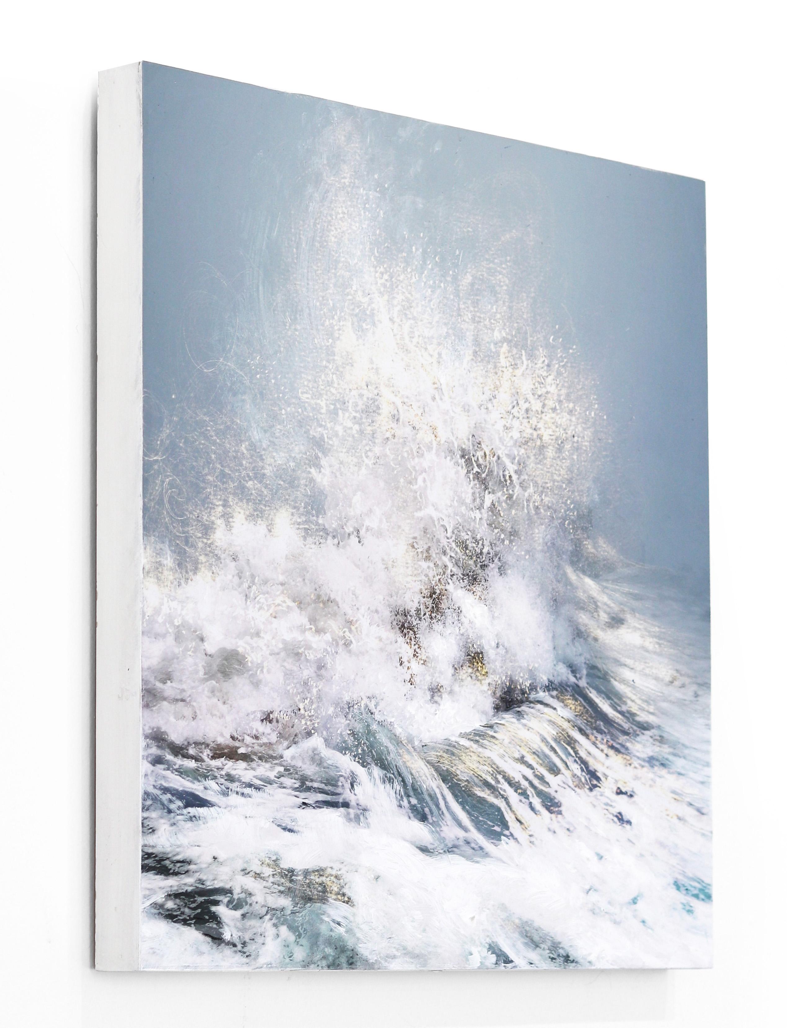 Heart & Soul Opens No. 1 - Photorealistic Painting of Powerful Ocean Waves For Sale 1