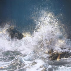 Heart & Soul Opens No. 3 - Photorealistic Painting of Powerful Ocean Waves