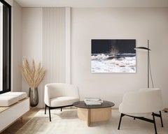 "La profondità della notte" - Quadro di paesaggio marino con onde che si infrangono