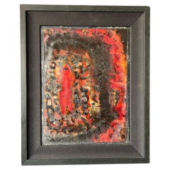 Steven Sles Pittura astratta su tavola degli anni '60
