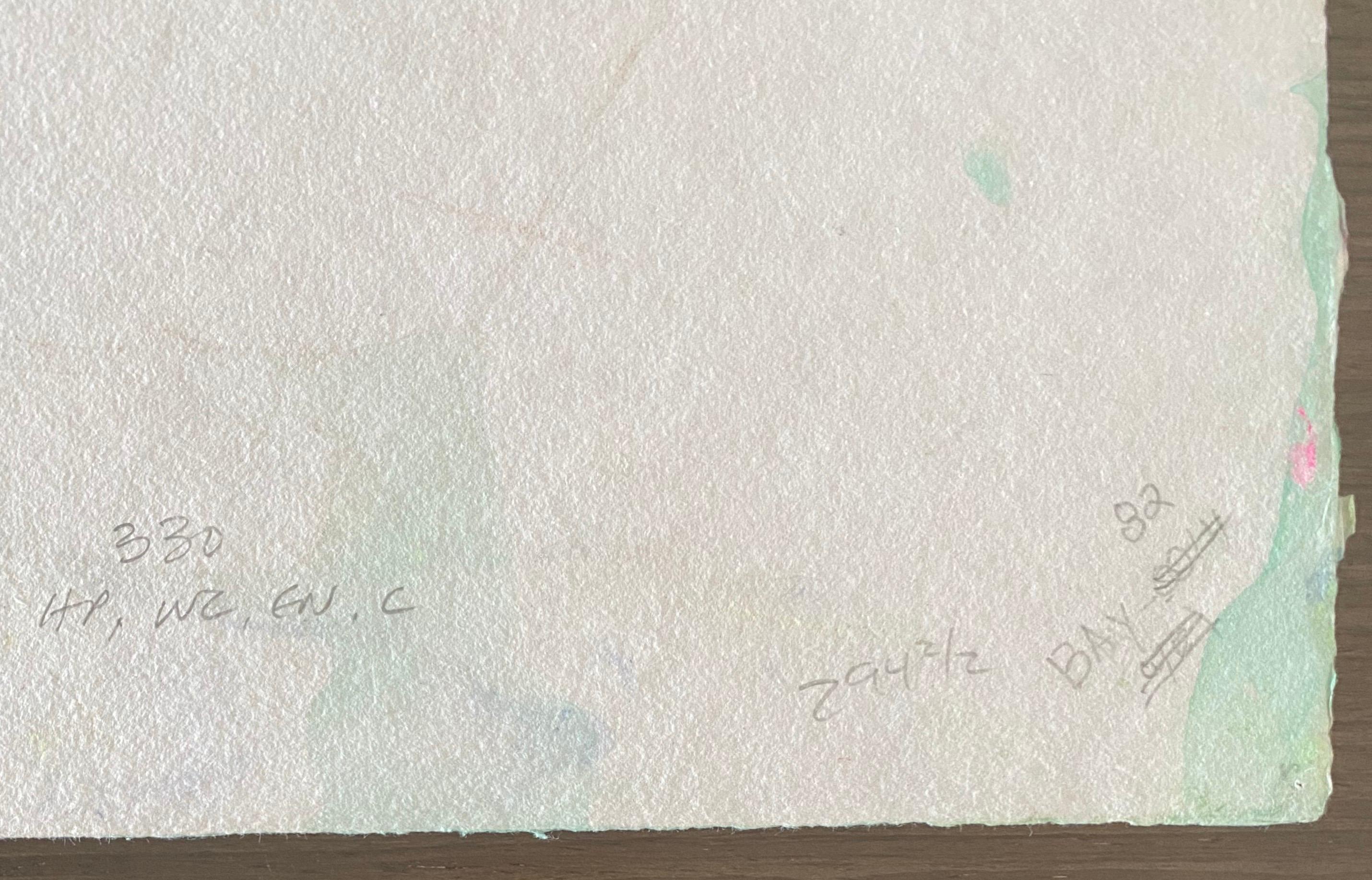 Papier multicolore fait main par un artiste américain avec collage Steven Sorman en vente 6