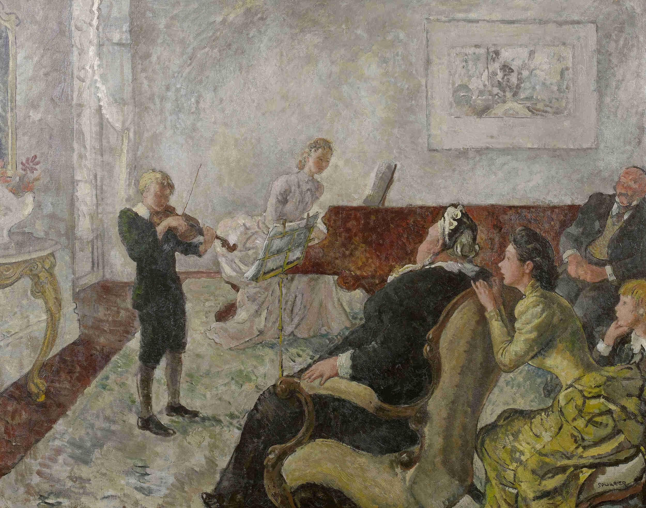 The Recital - Painting by Steven Spurrier