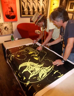 "Yellow Skull Large" Print 38 x 40 inch Edition of 300 by Steven Tyler