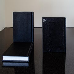 "Untitled (Bookends)" Steven Wolfe, Illusionistic Book Sculpture, Trompe-l'oeil