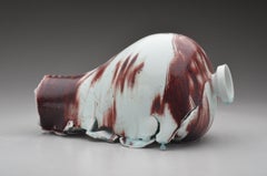 "Maebyeong Vase with Birds", Contemporary, Porcelain, Sculpture, Copper Inlay