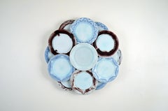 Used "Untitled in Blue, White, and Red", Contemporary, Ceramic Sculpture, Wall Mount