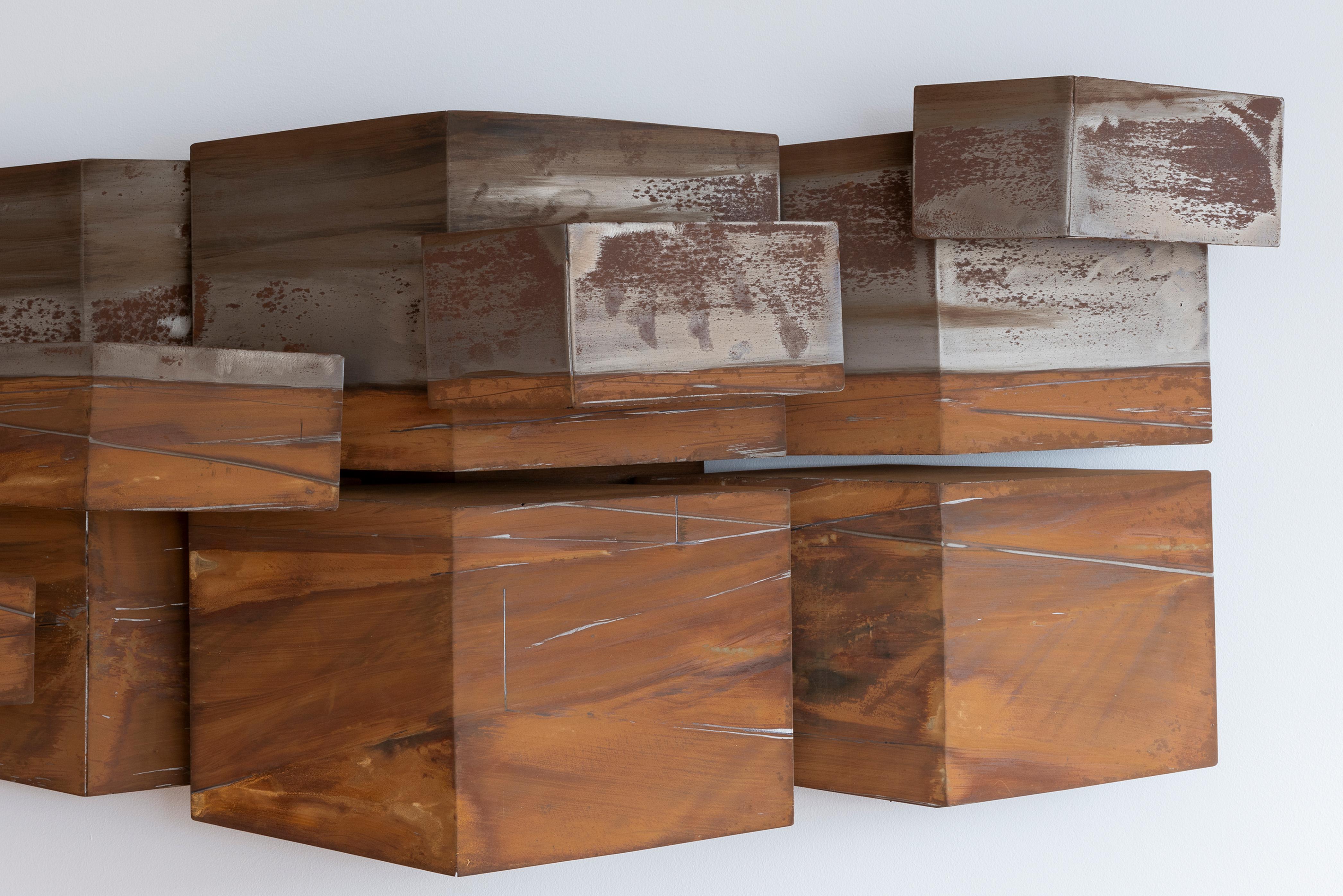 Acier Stevens Dossou-Yovo, sans titre, 2007 - œuvre d'art sculpturale en métal en vente