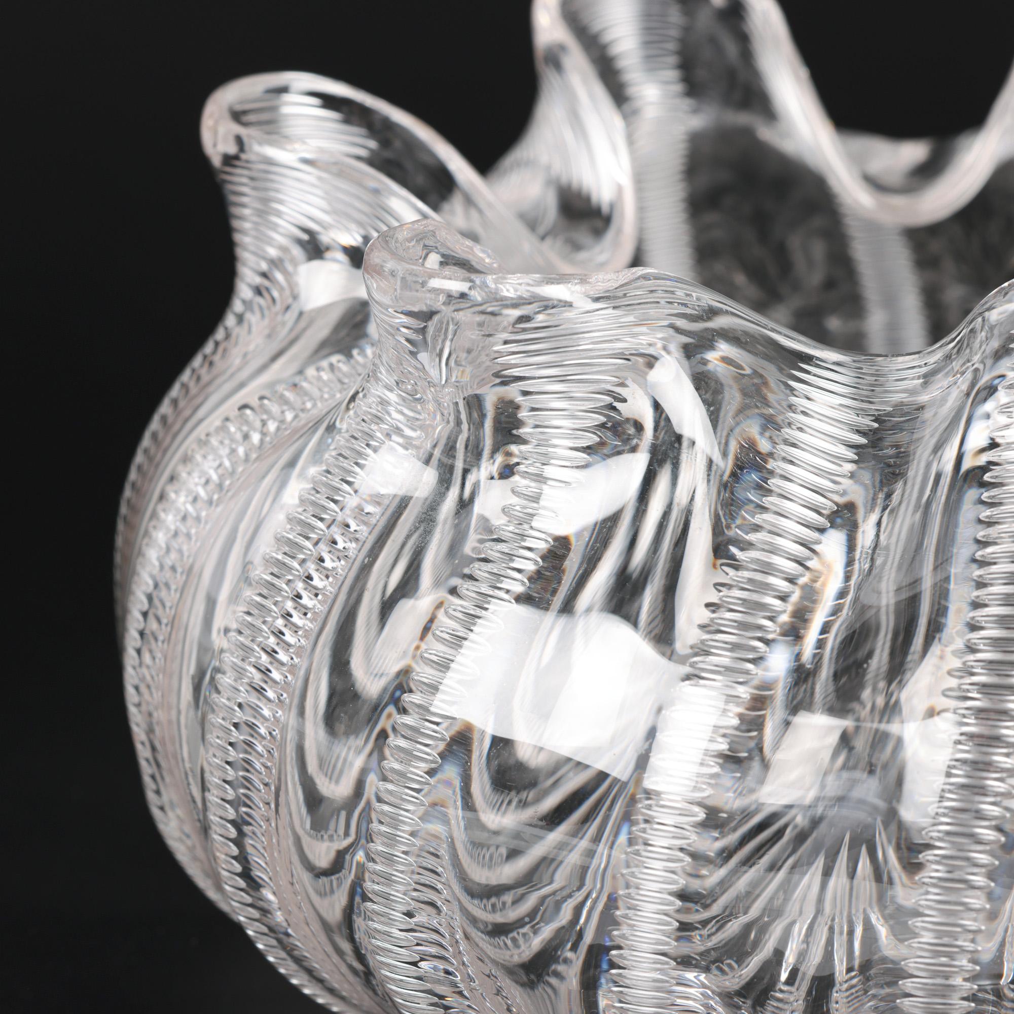 English Stevens & Williams Aesthetic Movement Jewel Pattern Glass Bowl For Sale