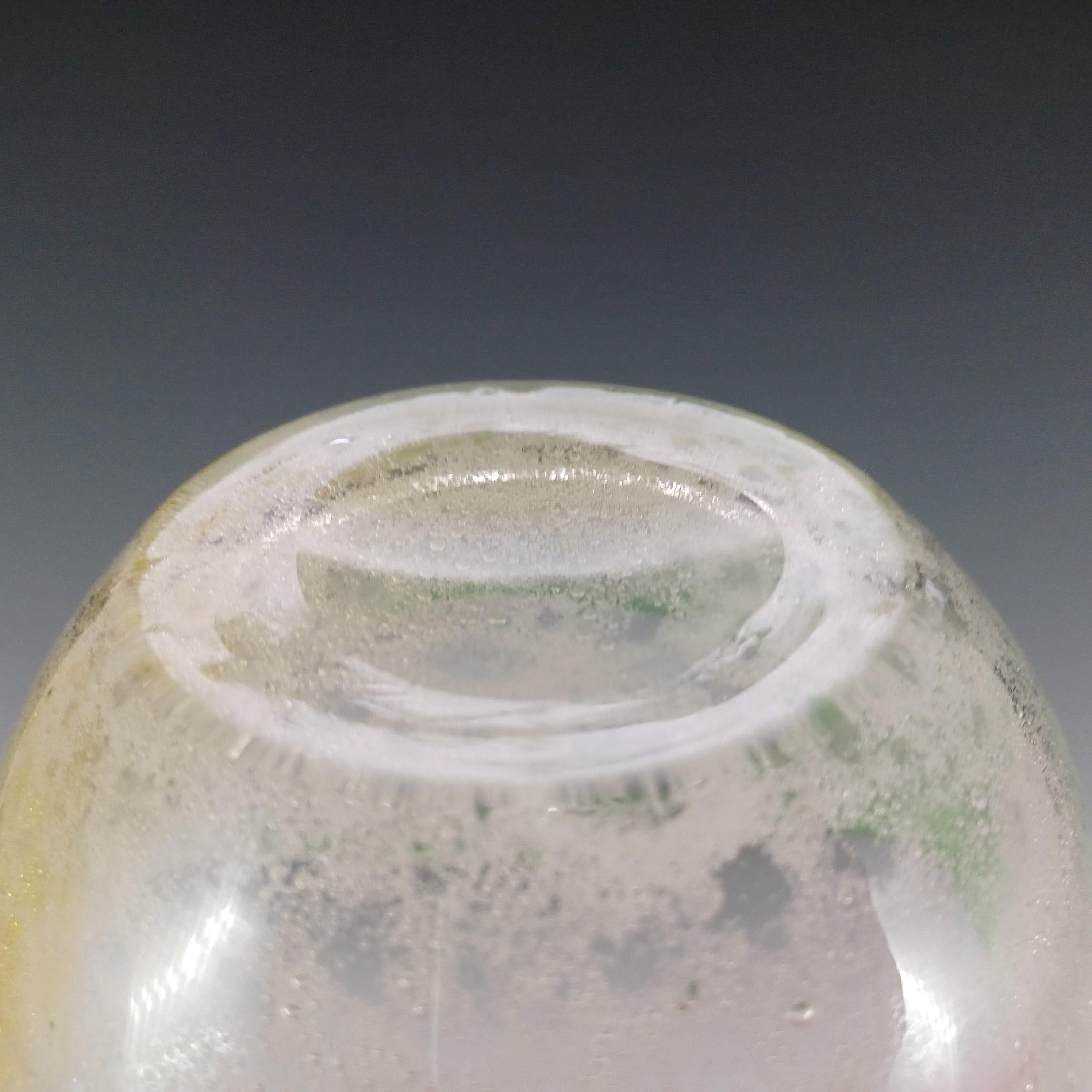 Stevens & Williams ? Bol en verre Bubbly Rainbow du milieu du siècle en vente 1