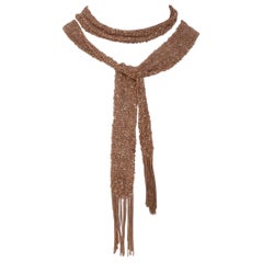 Stevie Wren: 18 Karat Roségold Schal aus Mesh