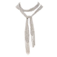Stevie Wren Oxidized Silver Mesh Scarf