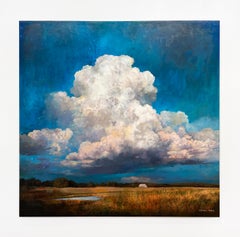 "Daydream No.1" landscape painting and photography on panel