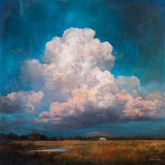 "Daydream No.1" landscape painting and photography on panel