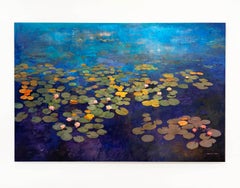 "Elysium No.1" landscape painting and photography on panel