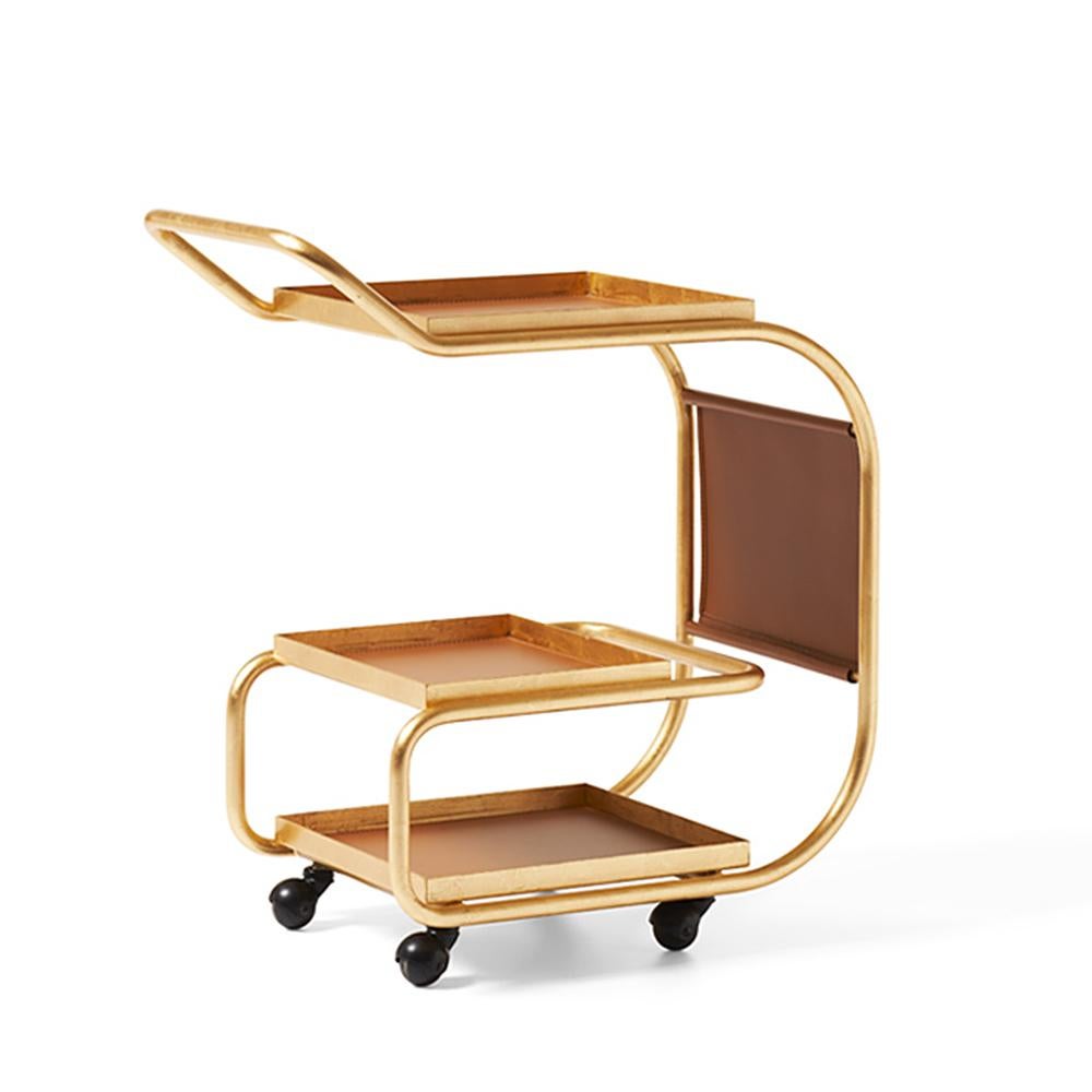 Hand-Crafted Stewart Gold Trolley For Sale