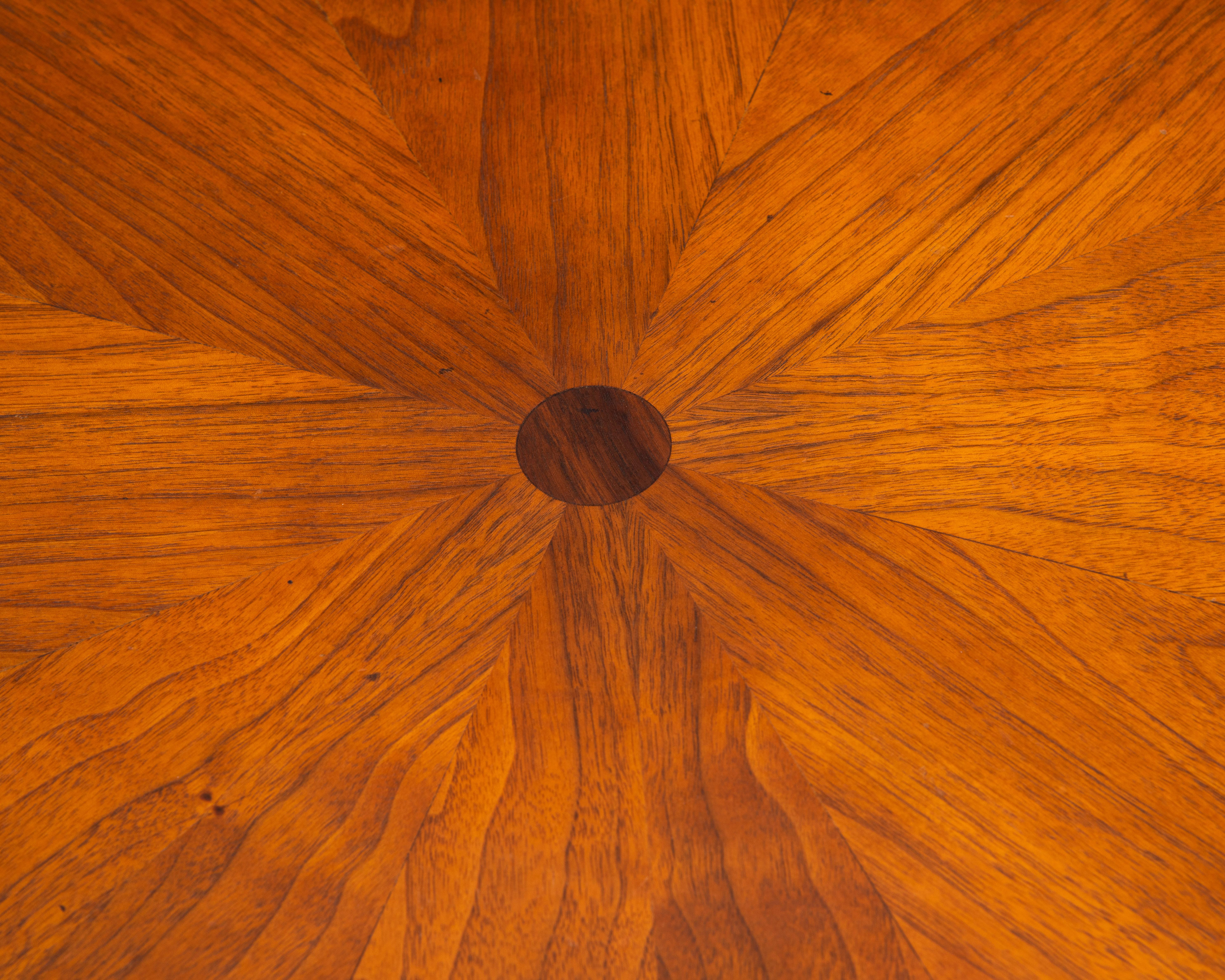 Stewart MacDougal Kipp Stewart Drexel Octagon Side Table Walnut a Pair For Sale 2