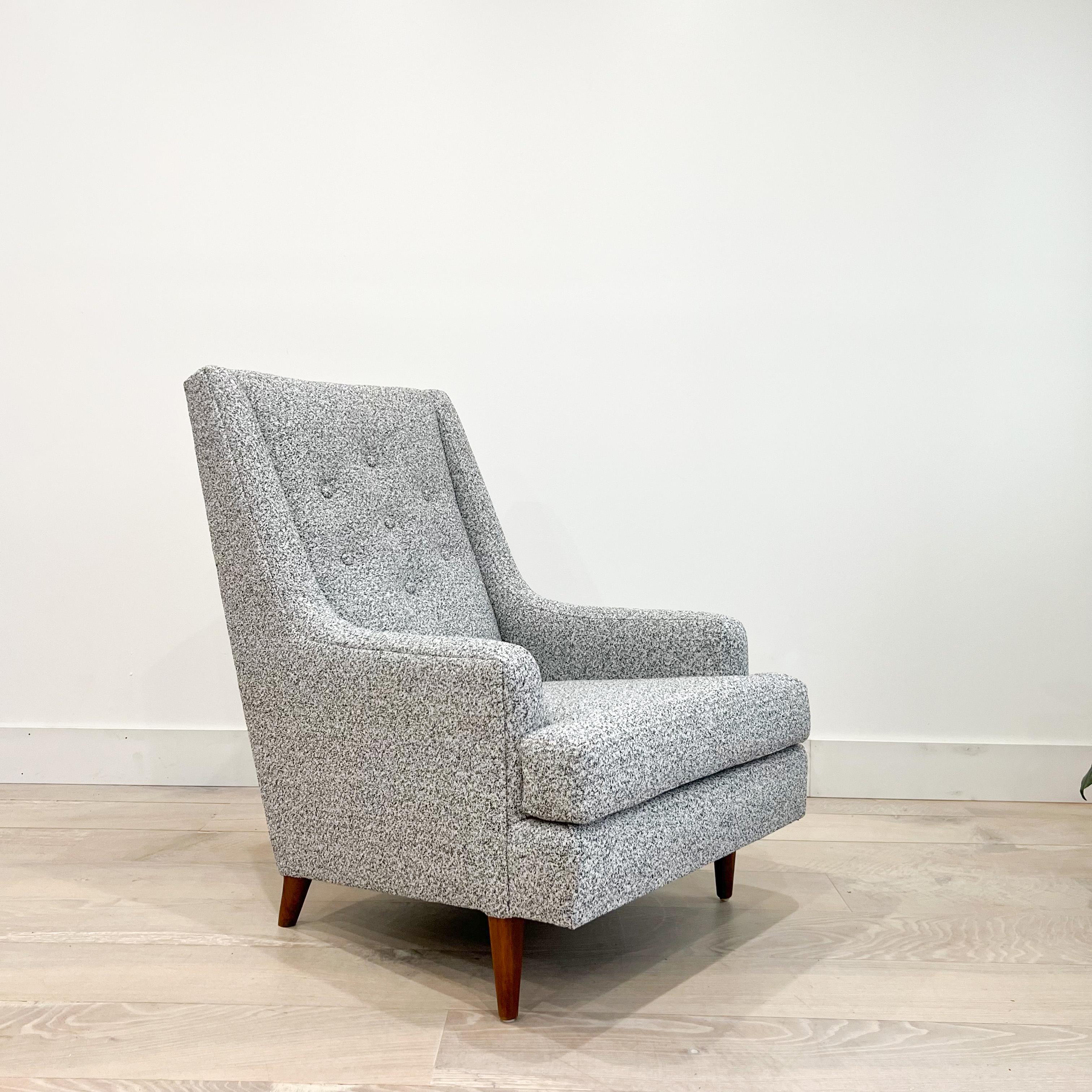 Stewart MacDougall and Kipp Stewart for Drexel Lounge Chair, New Upholstery 11