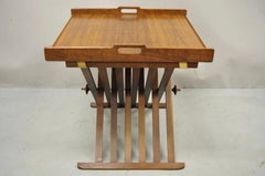 Stewart MacDougall Kipp Stewart Drexel Walnut Folding Campaign Table (B)