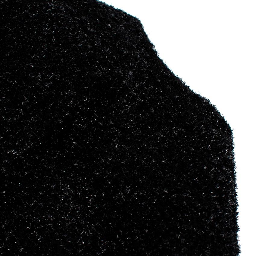 Stewart Parvin - Giacca in tweed con trama lurex nera - Taglia stimata M in vendita 5