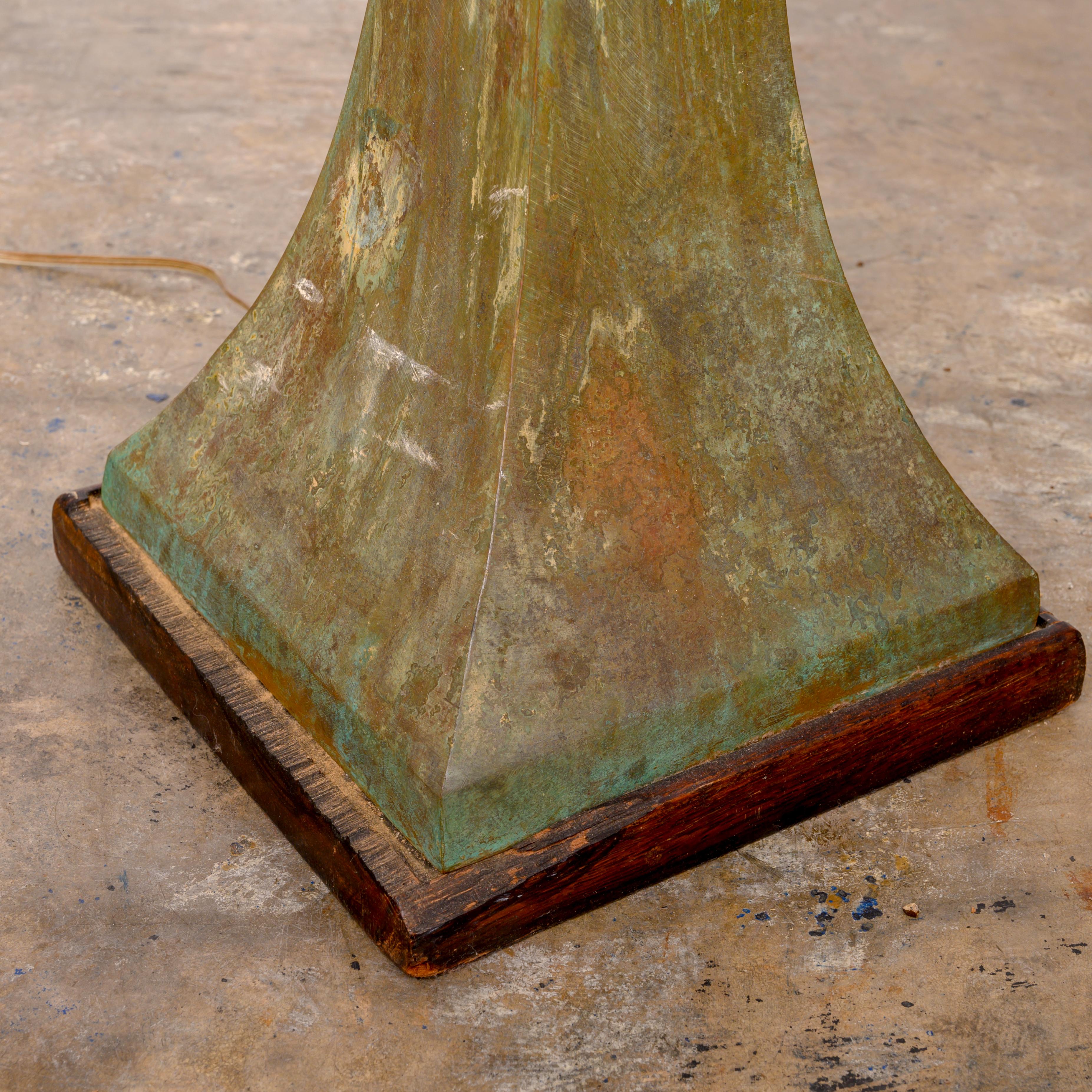 Mid-20th Century Stewart Ross James for Hansen Verdigris Floor Lamp