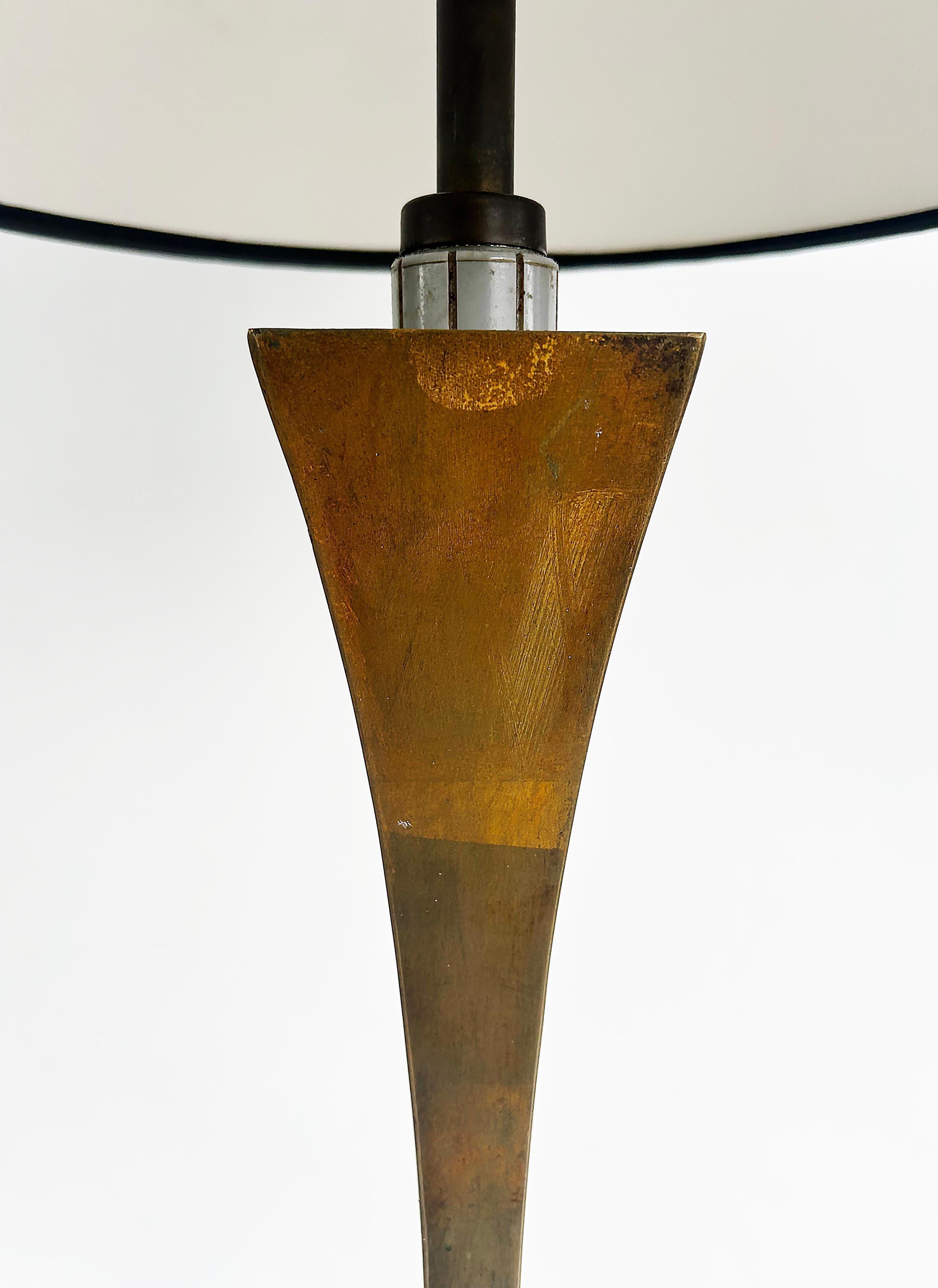 XX secolo James Stewart Ross James, Lampada da terra in bronzo dorato Hansen Lighting, metà anni '60 in vendita