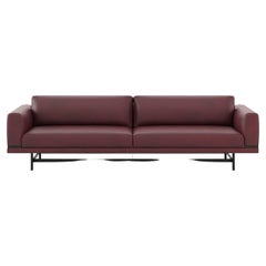 Stewart Sofa in Leather, Portuguese Contemporary Upholstered