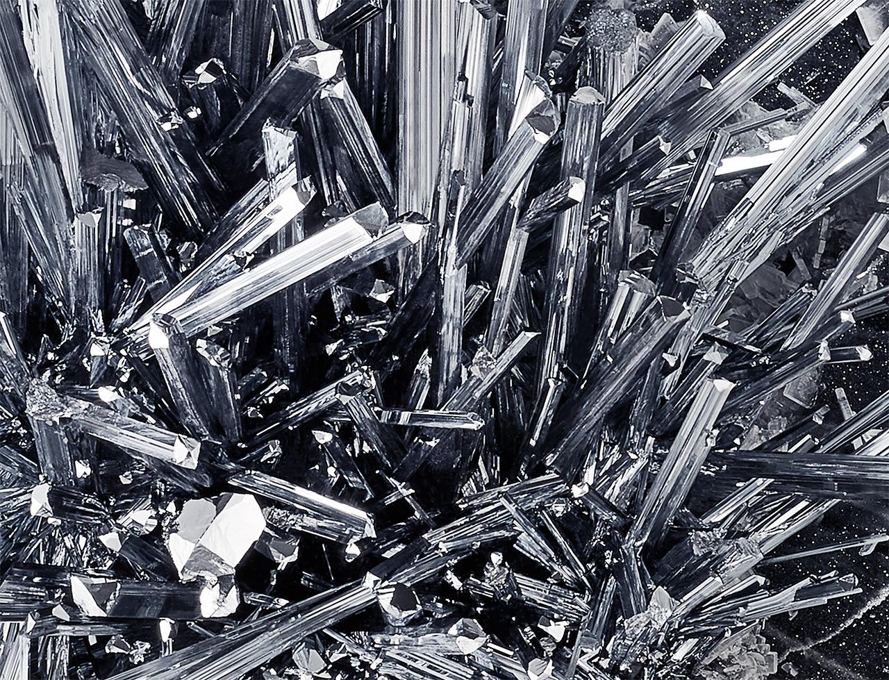 18th Century and Earlier Stibnite with Barite & Quartz, China For Sale