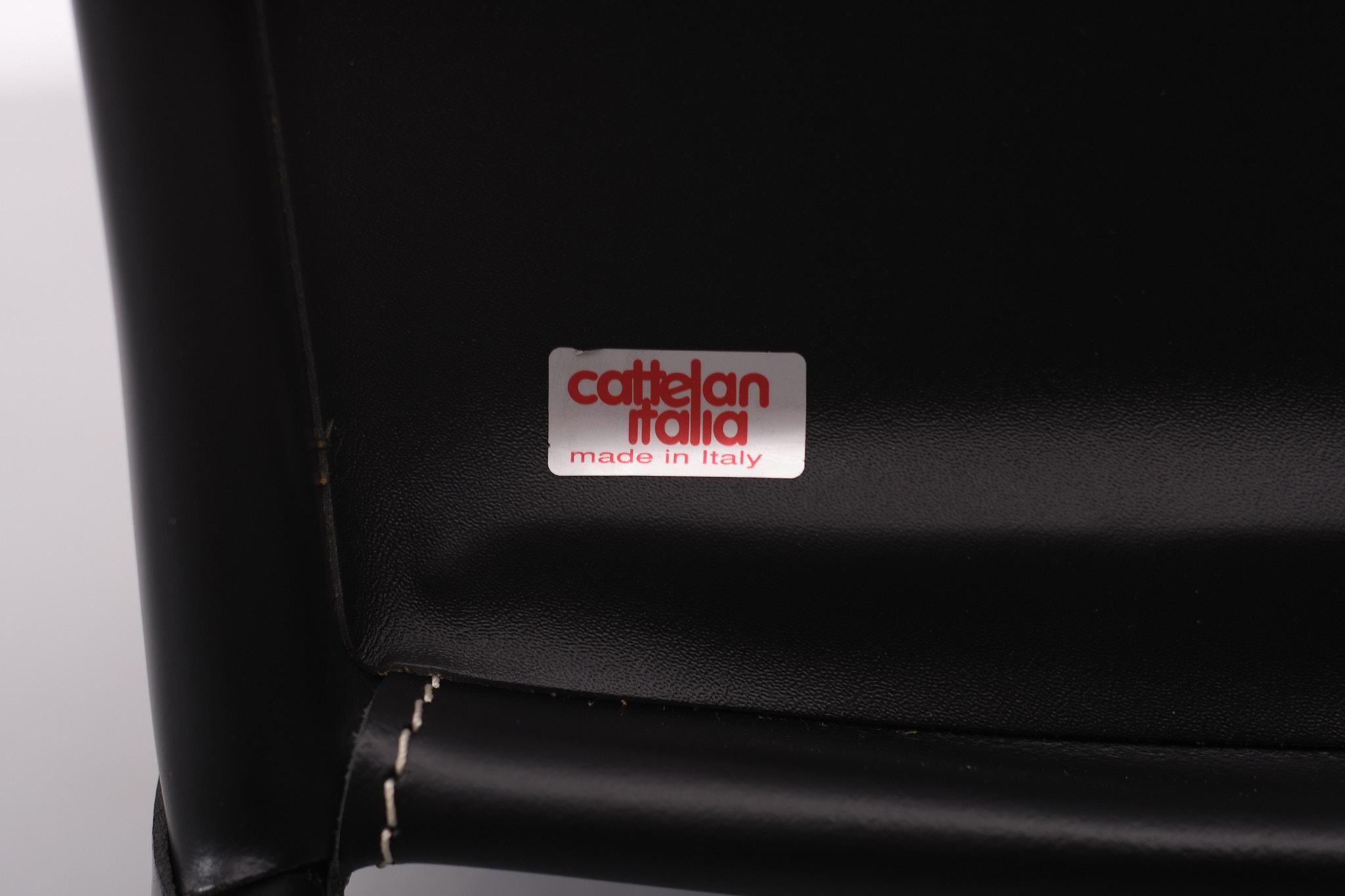 Lederstuhl mit Stickereien, Modell Beverly Cattelan, Italien im Angebot 3