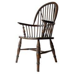 CHAISE STICK BACK ASH & ELM WINDSOR, fauteuil ancien sculpteur rustique fait à la main