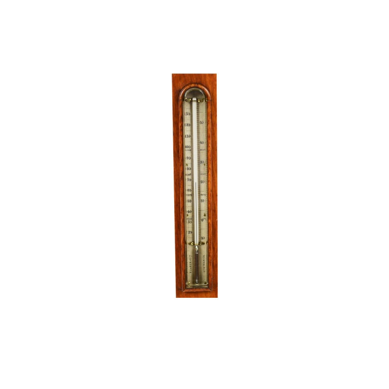 Stick Barometer of Oakwood Made in UK in the Mid19th Century For Sale
