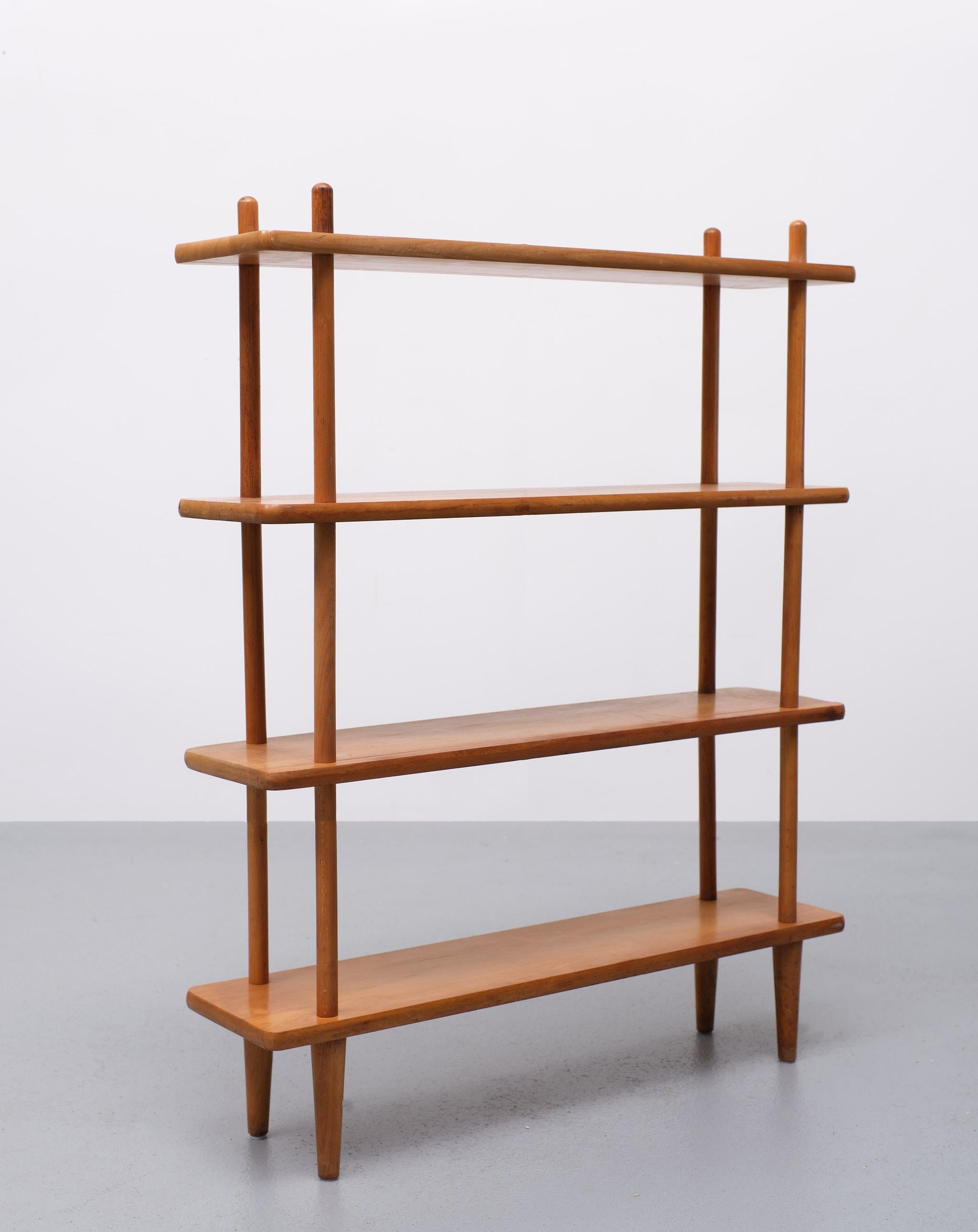 Beech Stokke Cabinet Willem Lutjes for Den Boer, 1960s