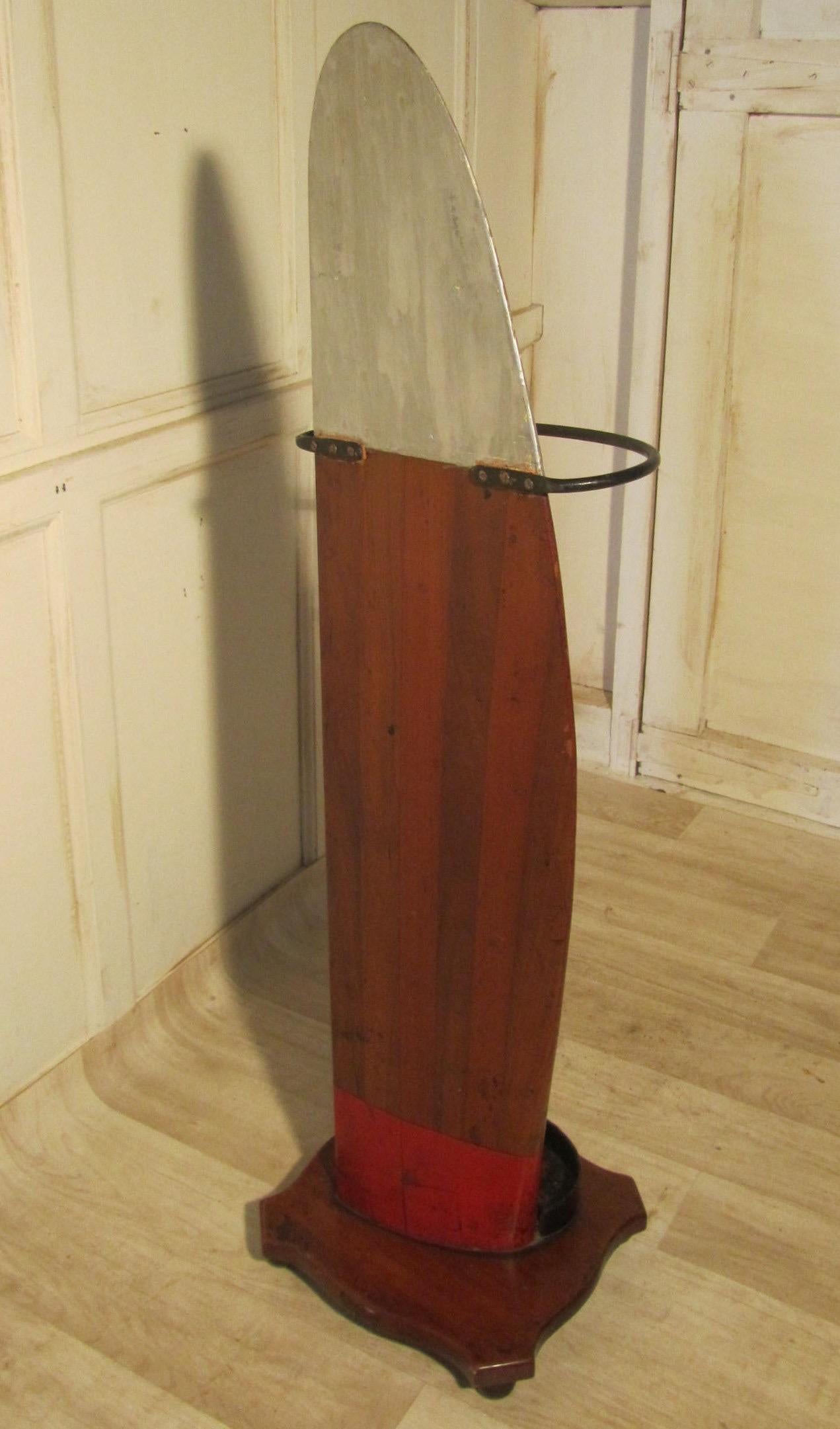Folk Art Quirky Stick Stand, made with a WW1 Propellor   For Sale