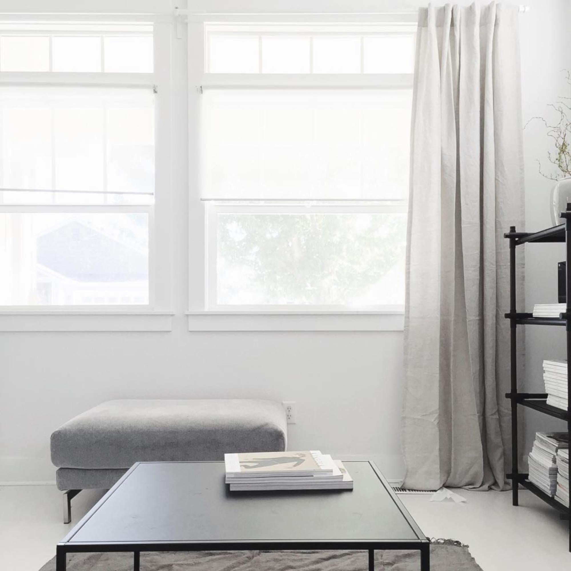 Scandinavian Modern Stick System, Dark Ash Shelves with Black Poles, 1 x 4 For Sale